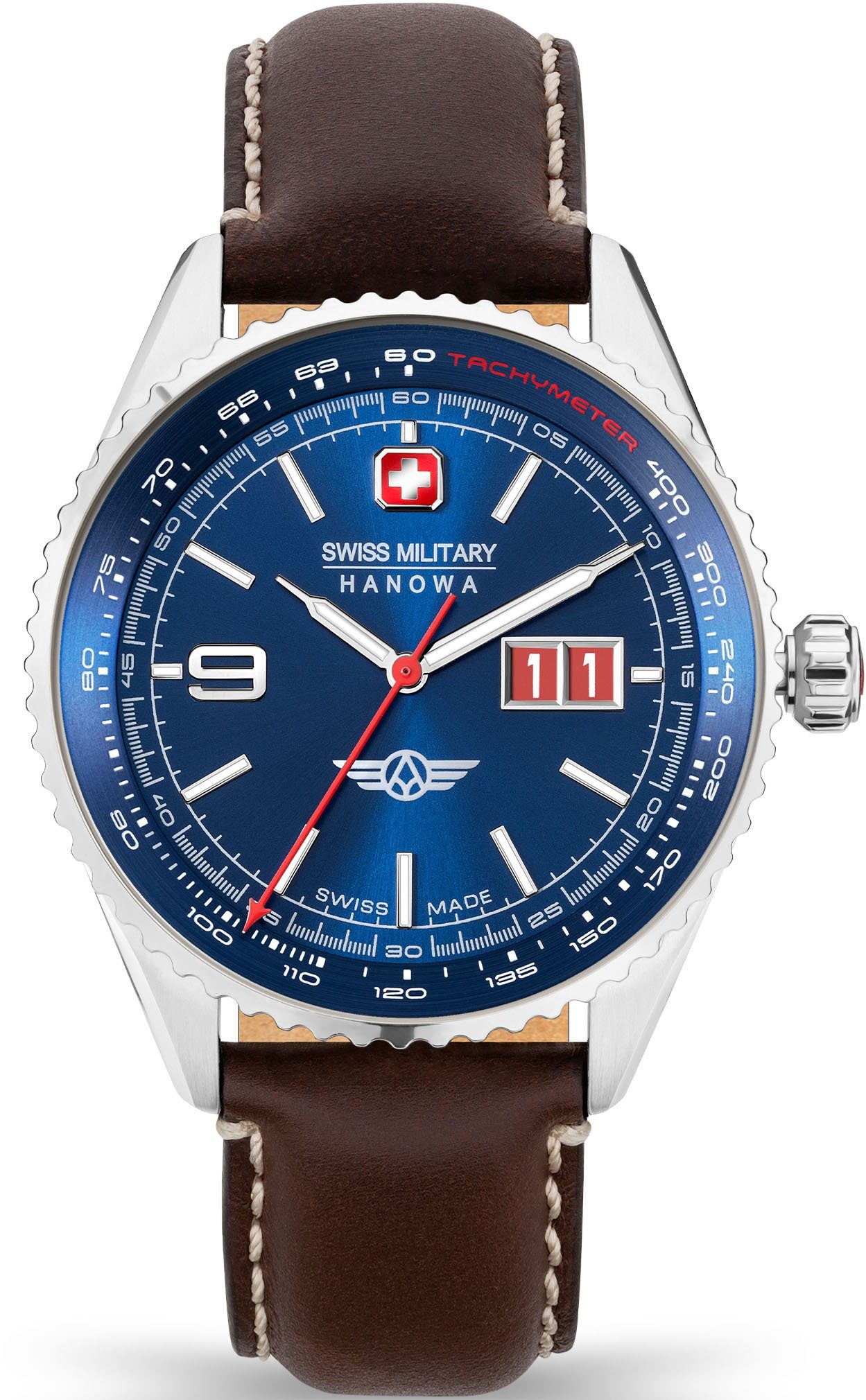 Swiss Military Hanowa Multifunktionsuhr AFTERBURN, SMWGB2101002, Quarzuhr, Armbanduhr, Herrenuhr, Schweizer Uhr, Swiss Made, Datum