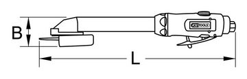 KS Tools Trennschleifer SlimPOWER, max. 18000 U/min, 1/4" Mini-Druckluft-Stab, lang