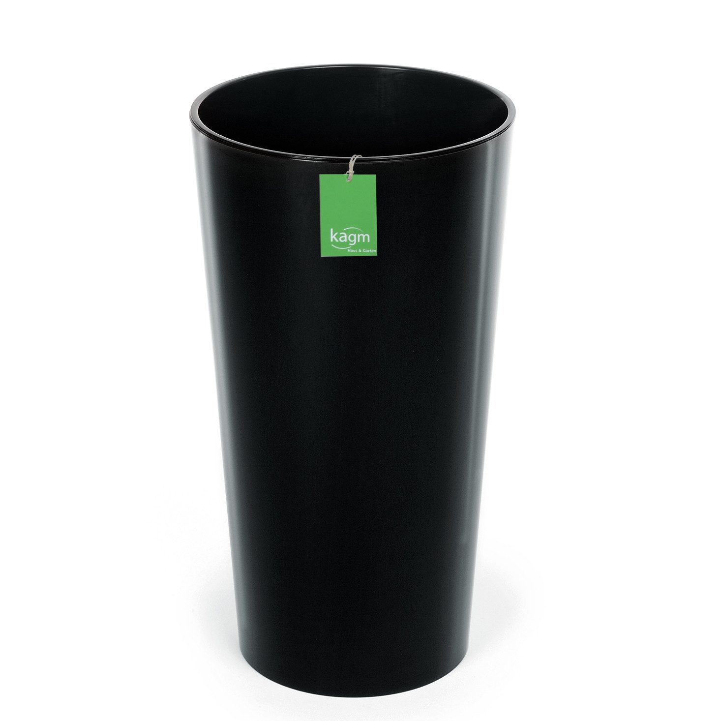 KAGM Pflanzkübel Blumentopf Blumenkübel in Hochglanz inkl. Pflanzeinsatz günstig online kaufen