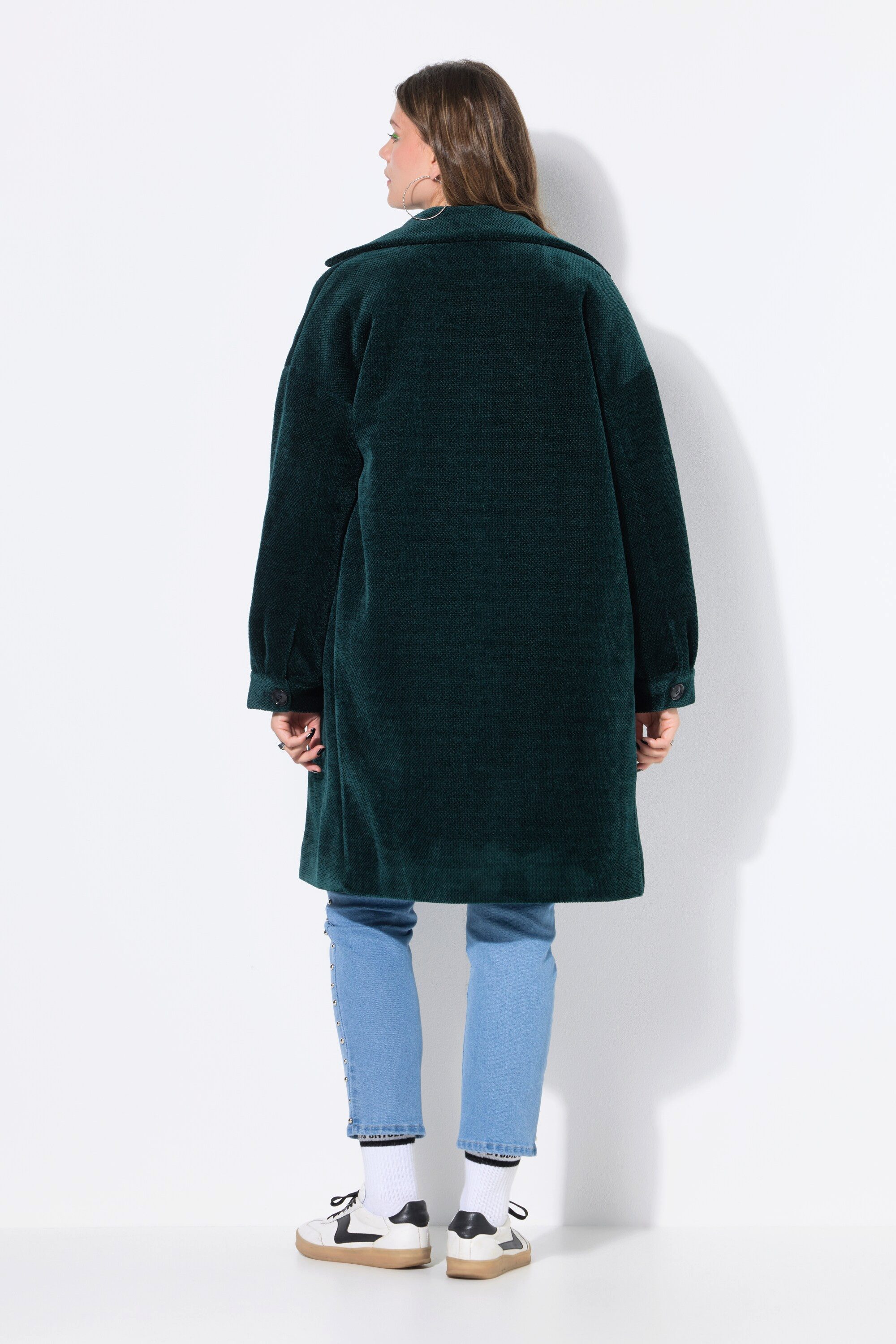 Studio Untold Wintermantel Mantel oversized Doppelreiher Reverskragen