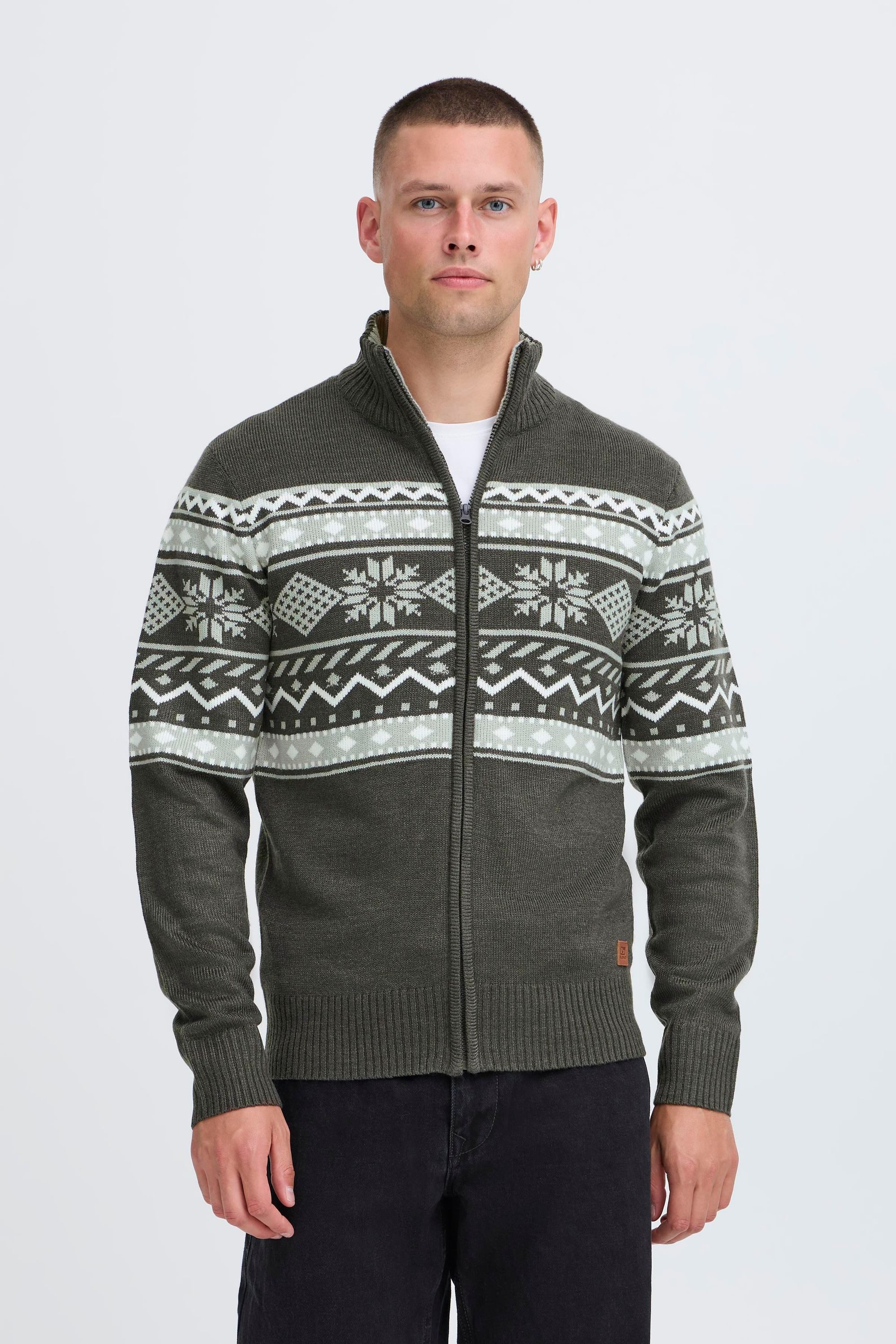 Blend Strickjacke BHNova Stilvolle Strickjacke mit Norweger-Muster günstig online kaufen