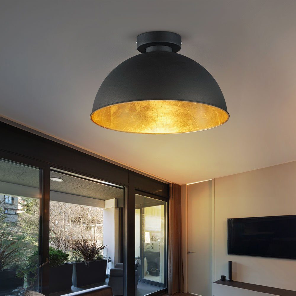 Industrie Deckenlampe LED-Hängeleuchte, etc-shop rund Deckenleuchte Stil Warmweiß, Wohnzimmerlampe