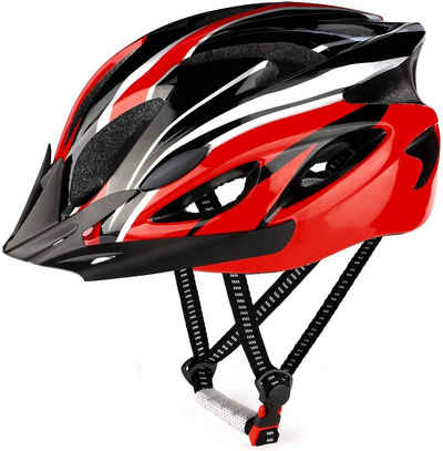 7Magic Fahrradhelm, Fahrradhelme für Erwachsene Männer Frauen, EPS + PC, MTB Mountainbike-Helm mit abnehmbarem Visier und Polsterung, verstellbarer Fahrradhelm 57 - 63 cm / 22.4 - 24.8 inches