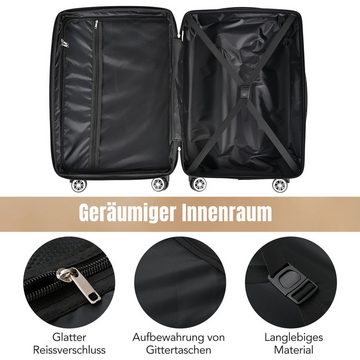 HAUSS SPLOE Hartschalen-Trolley Gepäckset -Hartschalen-Koffer ABS-Material Handgepäck stilvoll, 4 Rollen