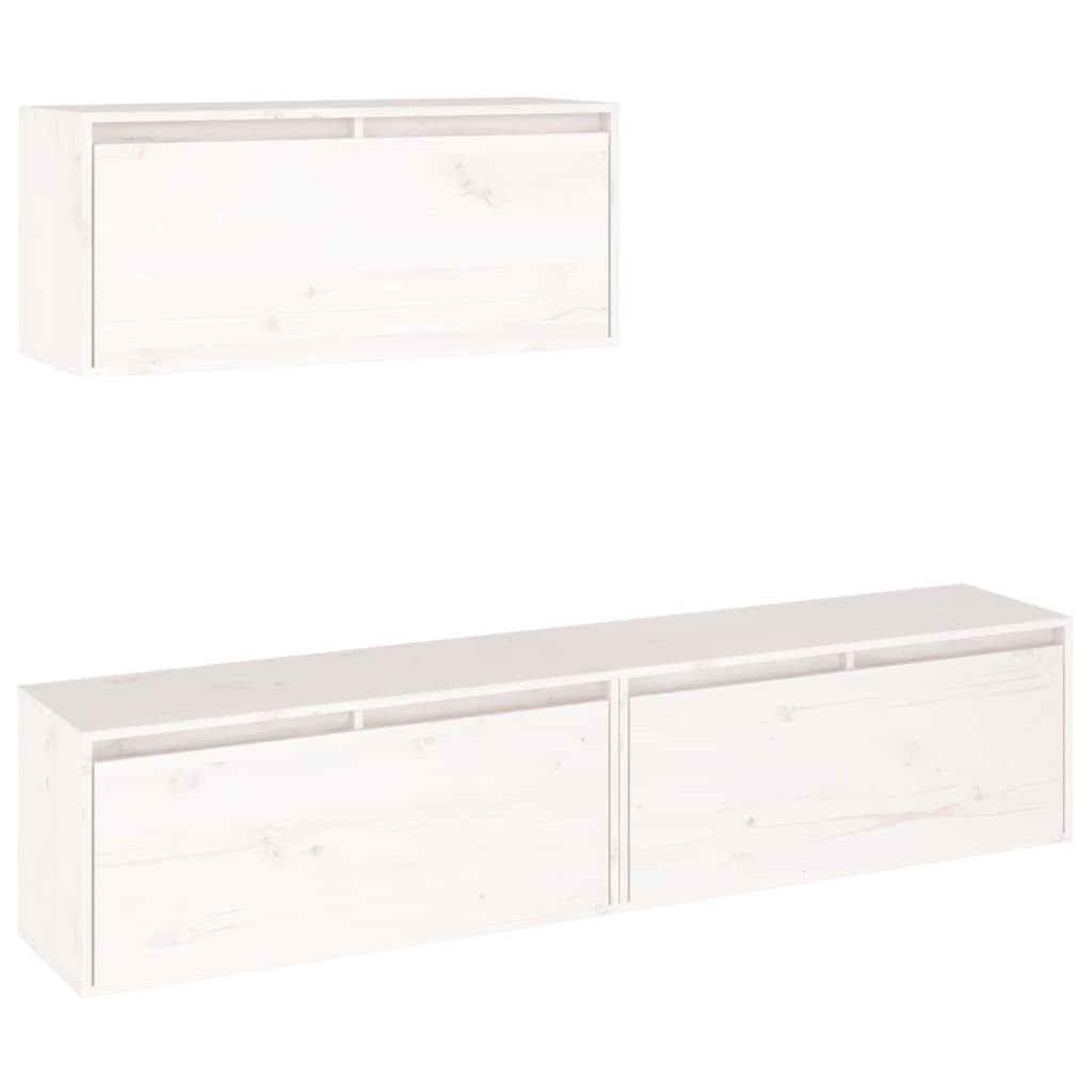 vidaXL TV-Schrank TV-Schränke 3 Stk. Weiß günstig online kaufen