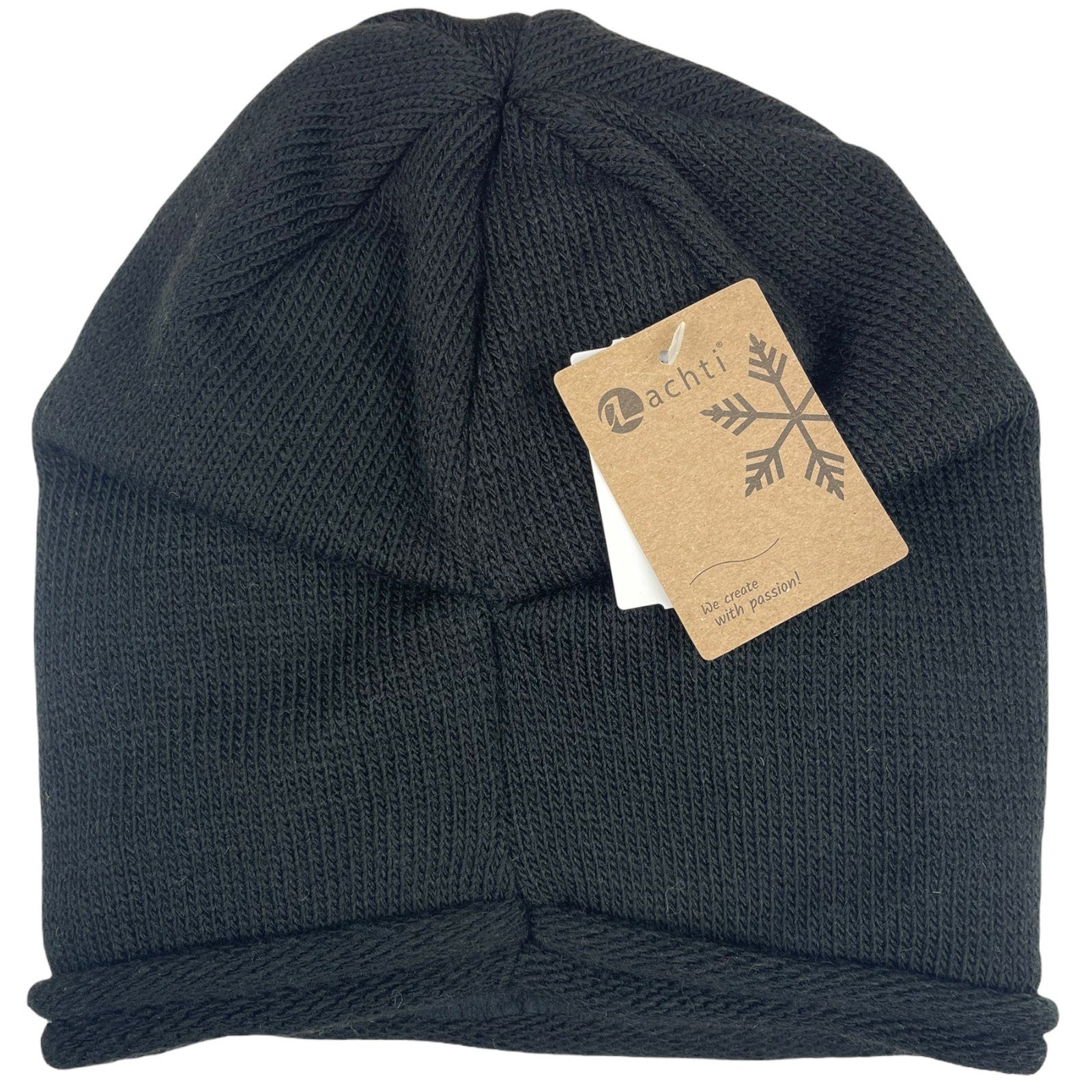 Taschen4life Beanie Damen Mütze AZ1378PC Longbeanie, Rund-strick ohne Bommel, leicht gefüttert, lange Passform