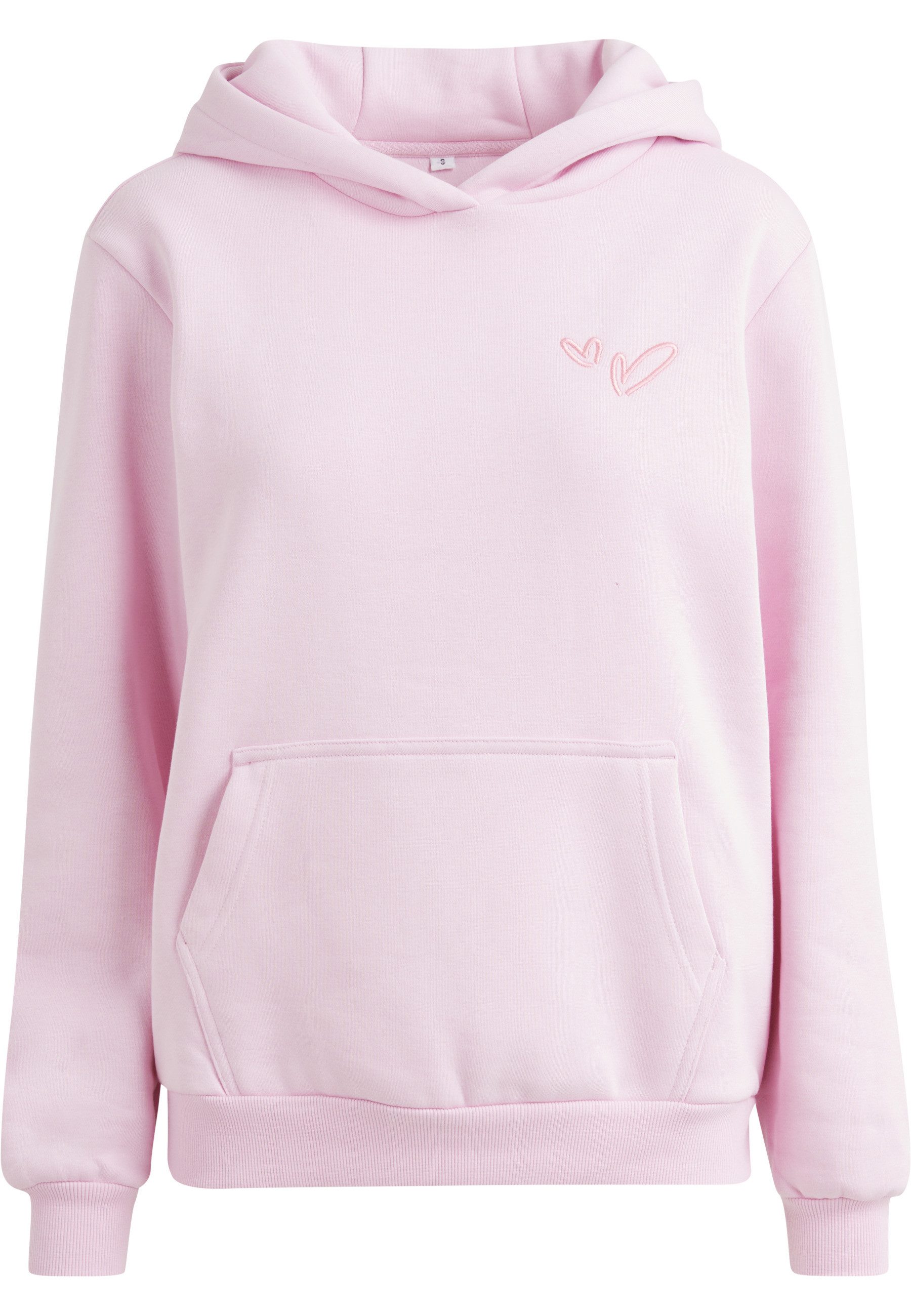 Kapuzensweatshirt Miss Tee Heart Signs EMB Ladies Fluffy Hoody