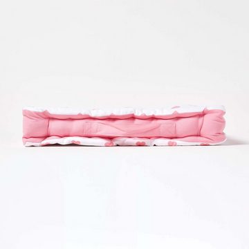 Homescapes Bodenkissen Sitzkissen rosa Herzen 40 x 40 x 10 cm
