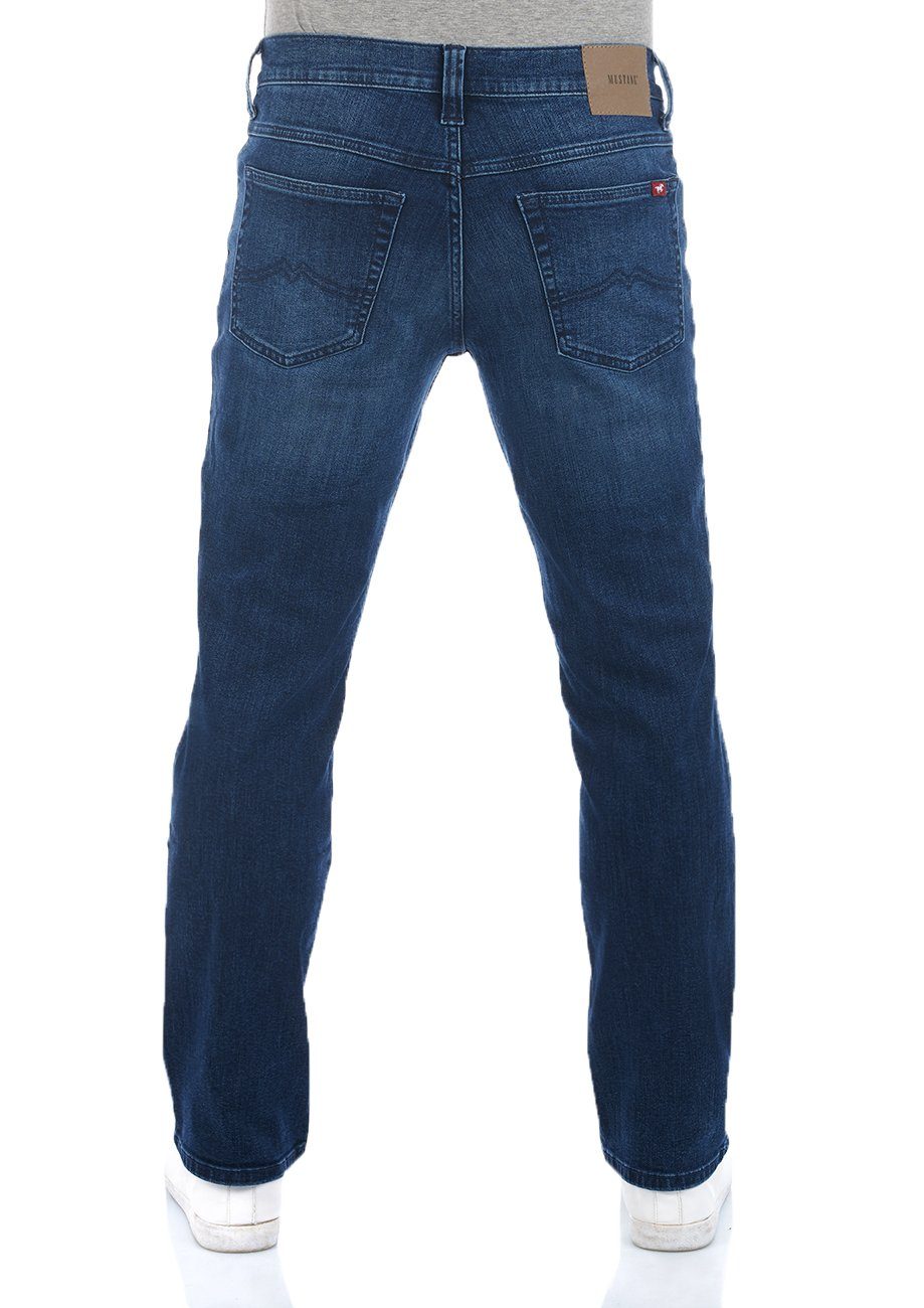 Denim Fit mit Hose MUSTANG Tramper Stretch Herren Jeanshose Straight-Jeans Dark Regular (1014413-5000-882)