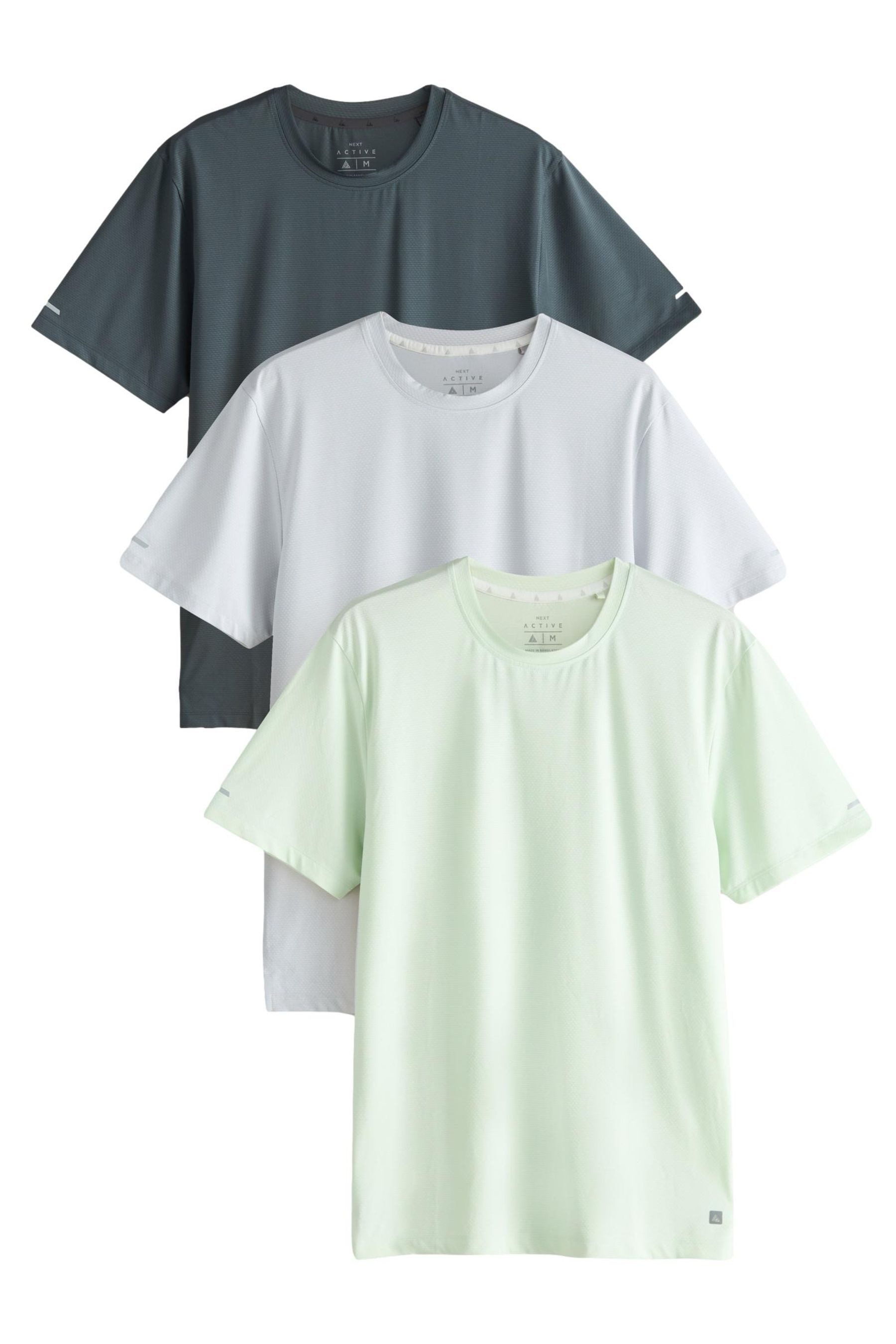 Trainingsshirt 3er-Pack Active Training T-Shirts mit Struktur