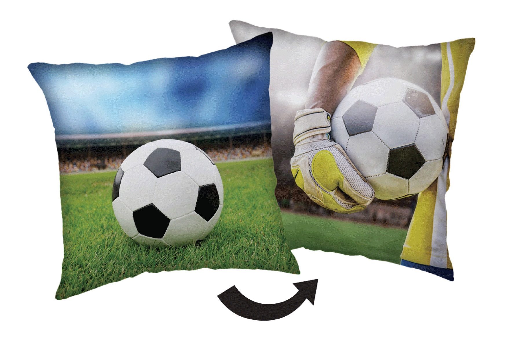 COFI 1453 Dekokissen Football Kopfkissen (1 Stück) mit beidseitigem Digital günstig online kaufen