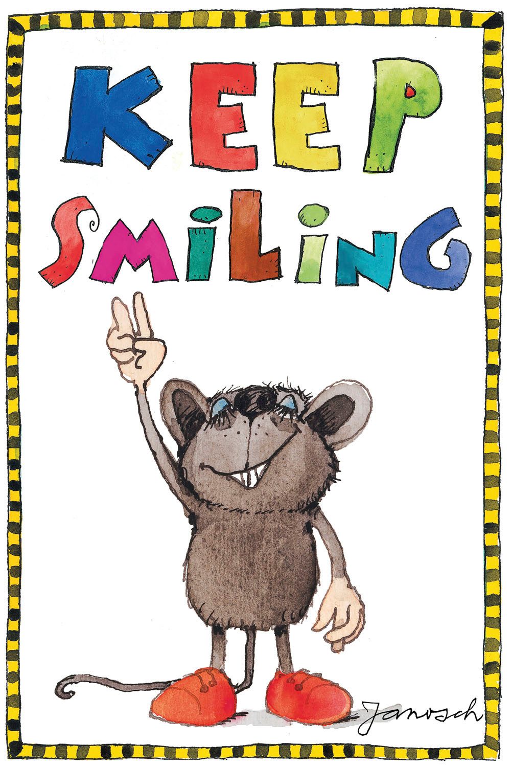 LuckyLinde Leinwandbild Die kleine Maus, Figuren, Filmfiguren, Motivationsbilder, Mäuse, Schriftzug, Sport, Sprüche, Tiere, little star (1 St), Exklusive JANOSCH Kindermotive