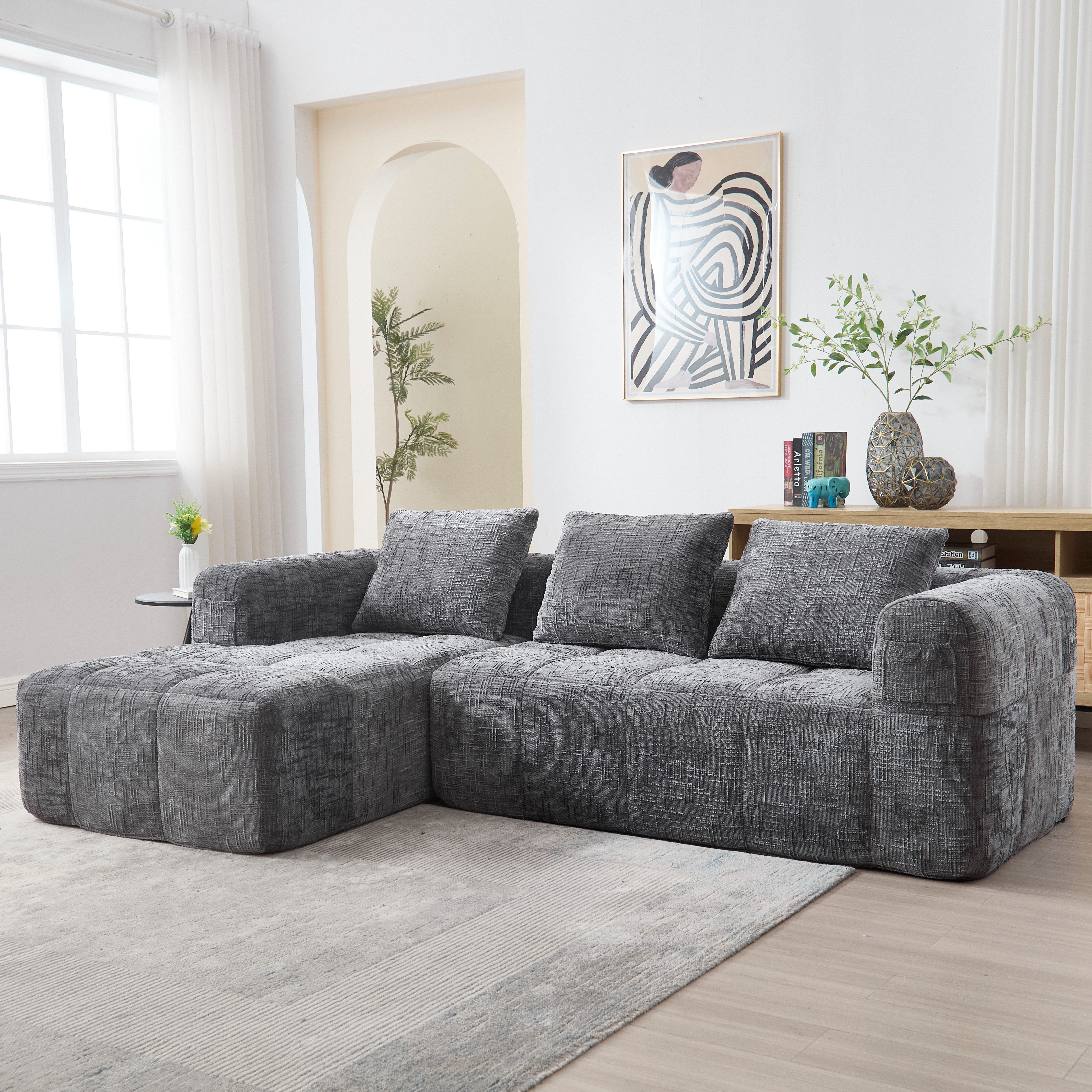 i@home 3-Sitzer Modernes Sektionssofa, L-Sofa, 3-Sitzer-Sofa, günstig online kaufen