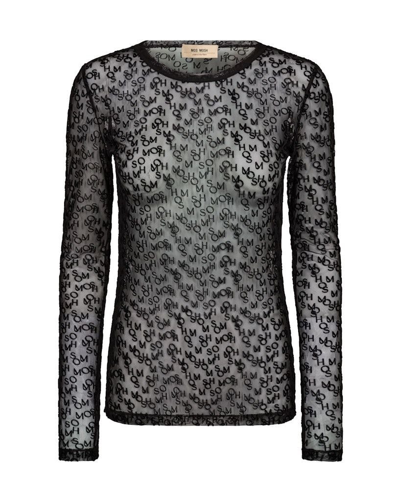 Mos Mosh Langarmshirt MMLoretta Mono Mesh günstig online kaufen