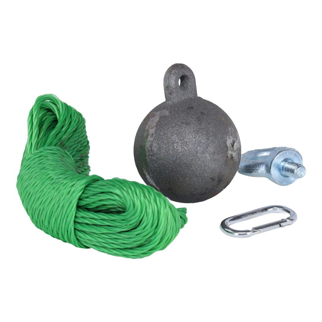 Subtiel Schornstein Schornsteinreinigung Gusskugel 2,0 kg mit 15 m Seil
