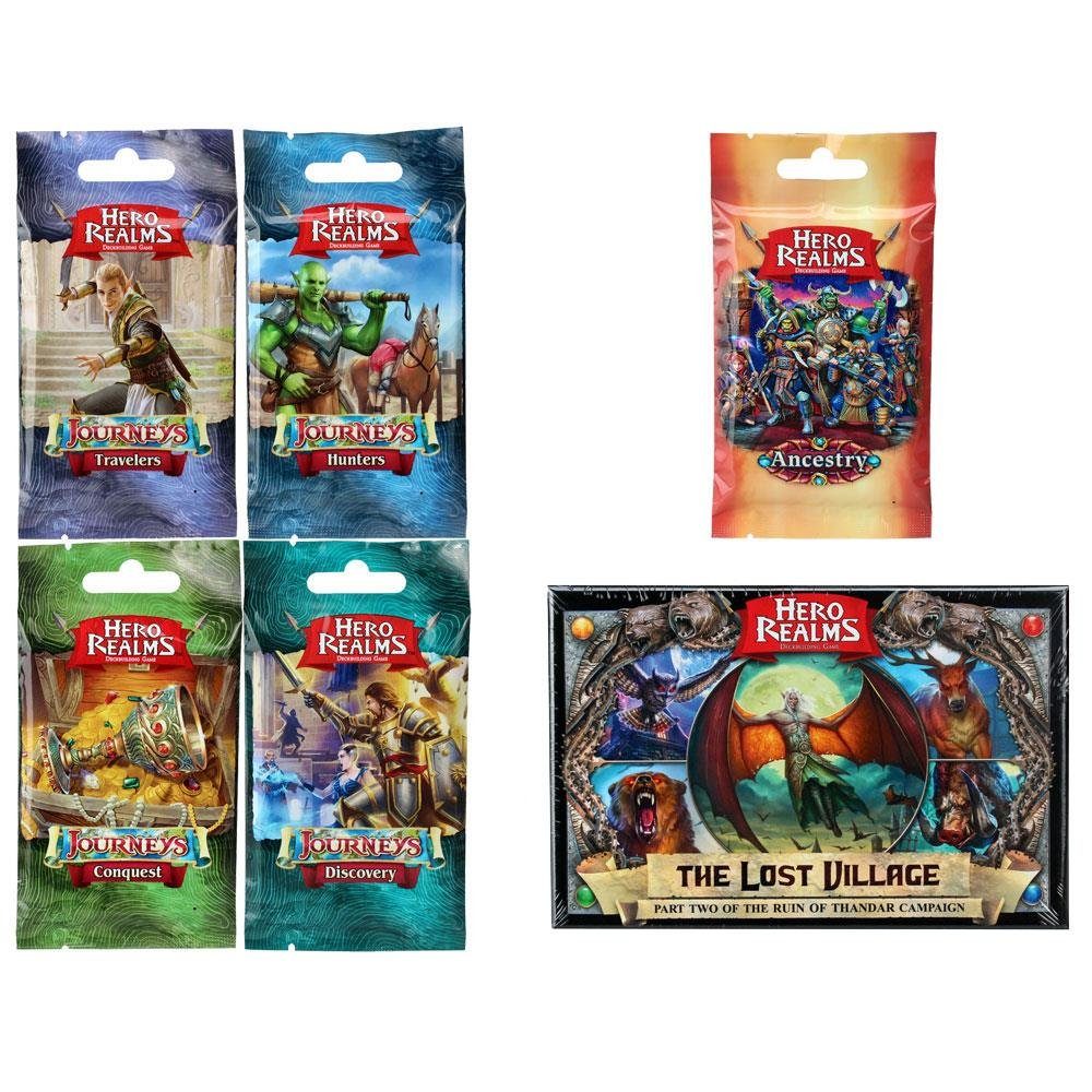 White Wizard Games Spiel HR 4er Journeys+Ancestry Pack+TheLostVillage VP EN