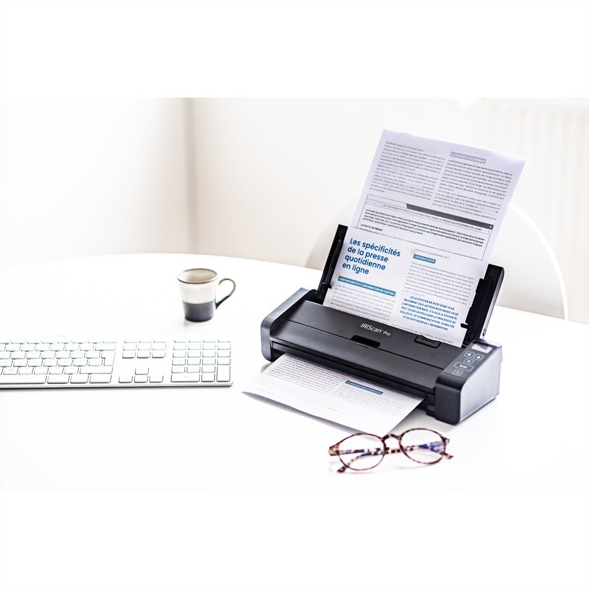 Iris by Canon IRISCan Pro 5 23PPM ADF20Pages Dokumentenscanner Scanner, (Mobiler Scanner mit Mehrfacheinzug, 459035)