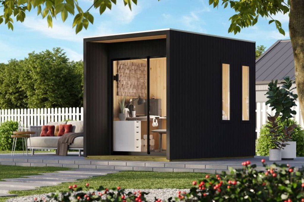 Karibu Gartenhaus Homeoffice Haus Wiesel in versch.Größen