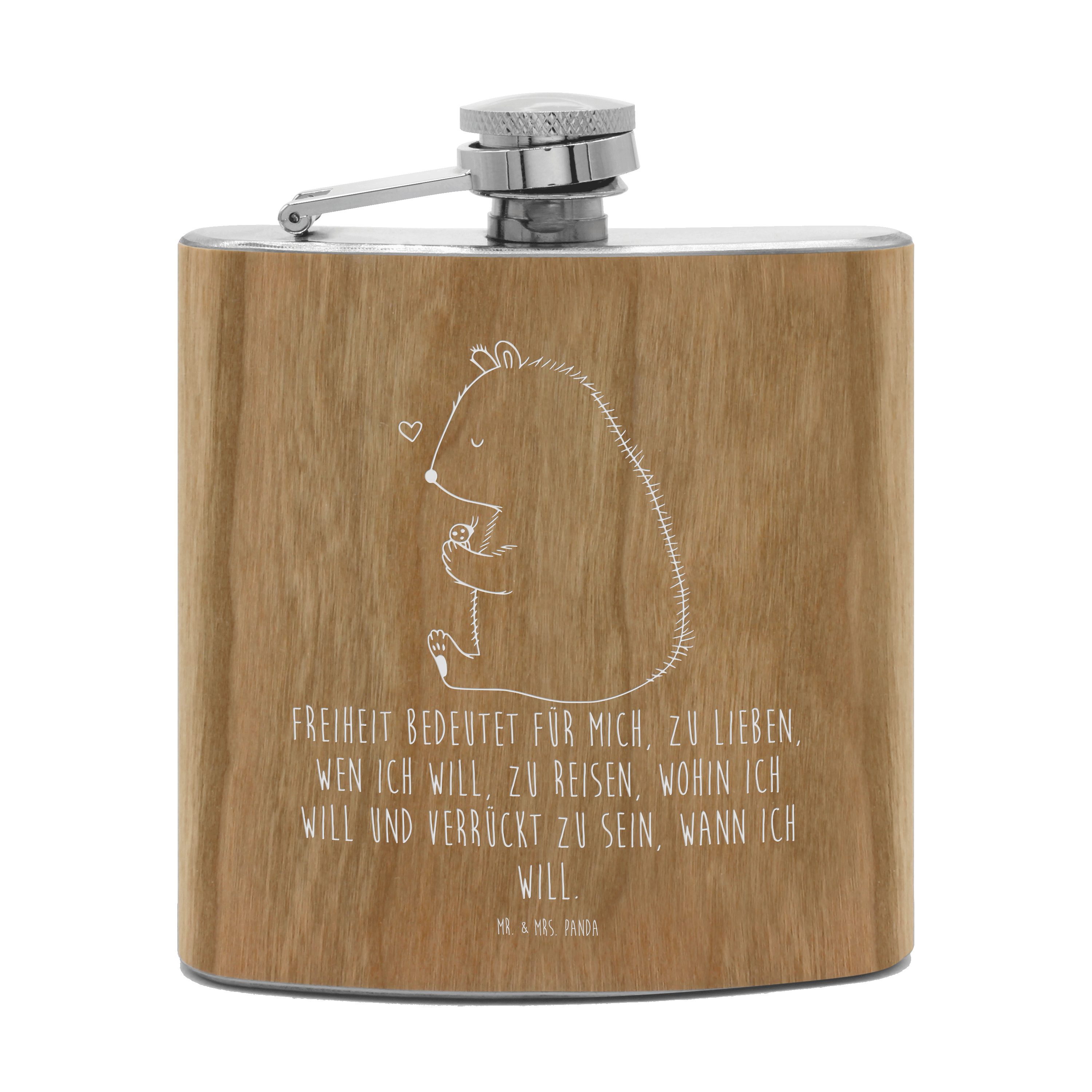 Mr. & Mrs. Panda Flachmann Bär Marienkäfer, Flachmann, Transparent, outdoor flachmann, feldflasc, Das Leben Ist schön Wodka Flachmann Flachmann Outdoor