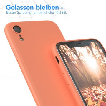 EAZY CASE Handyhülle TPU Hülle für Apple iPhone XR 6,1 Zoll, Schutzhülle mit Kameraschutz telefonhülle elastisch bumper tpu Orange