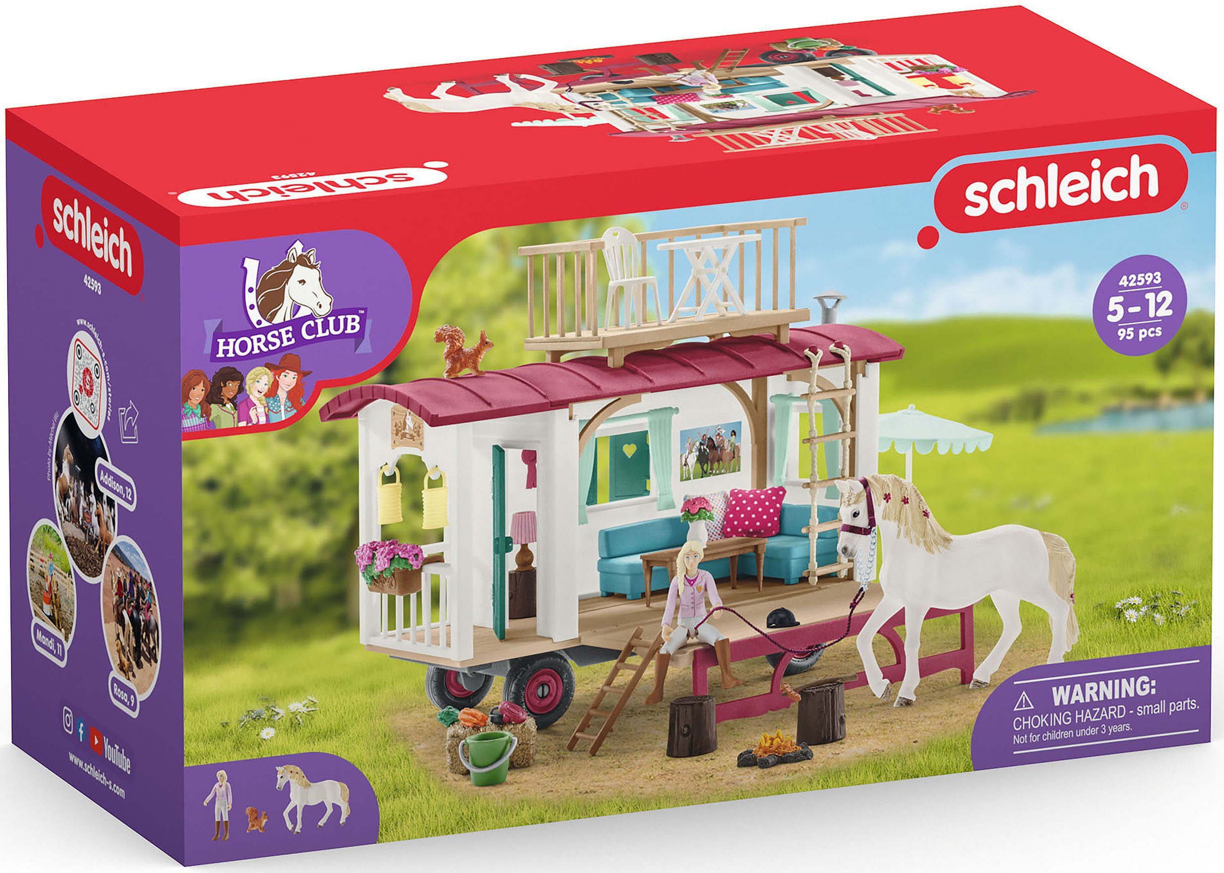 Schleich® Spielwelt HORSE CLUB, geheime (42593) Club-Treffen für Wohnwagen