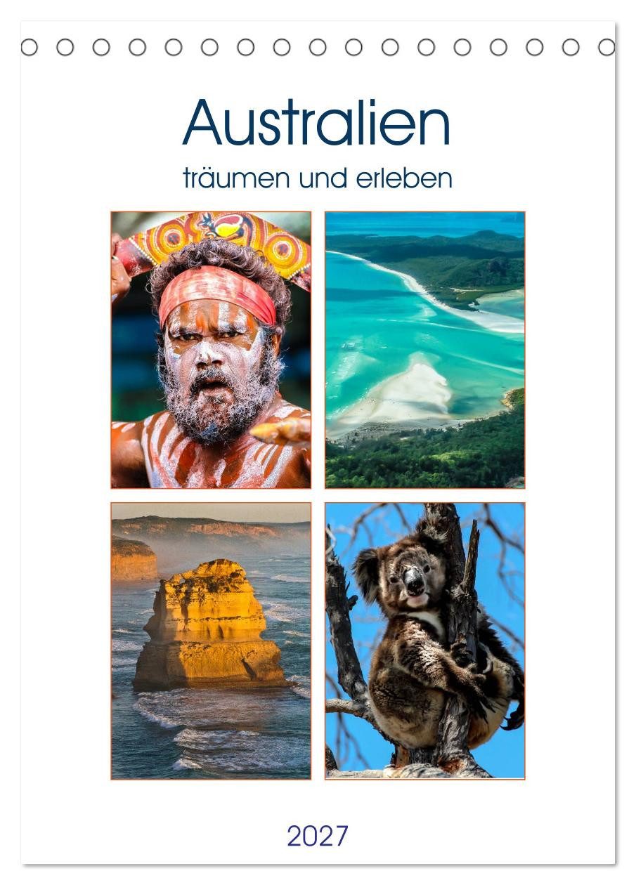 CALVENDO Wandkalender Australien träumen und erleben (Tischkalender 2027 DIN A5 hoch), CALVE