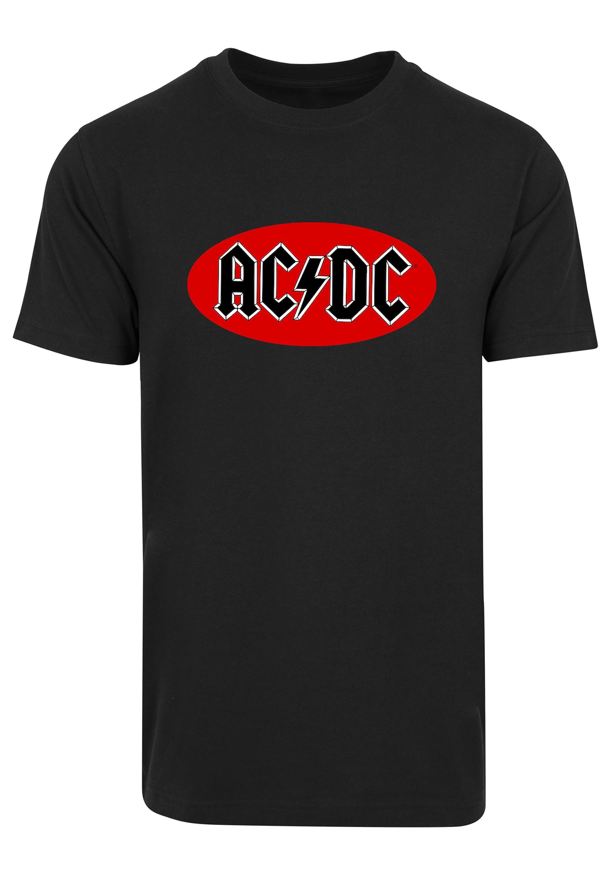 T-Shirt F4NT4STIC Red & Print ACDC Herren für Circle Logo Kinder