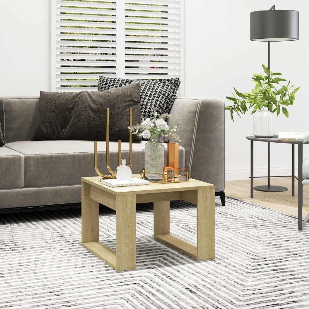 furnicato Couchtisch Beistelltisch Sonoma-Eiche 50x50x35 cm günstig online kaufen