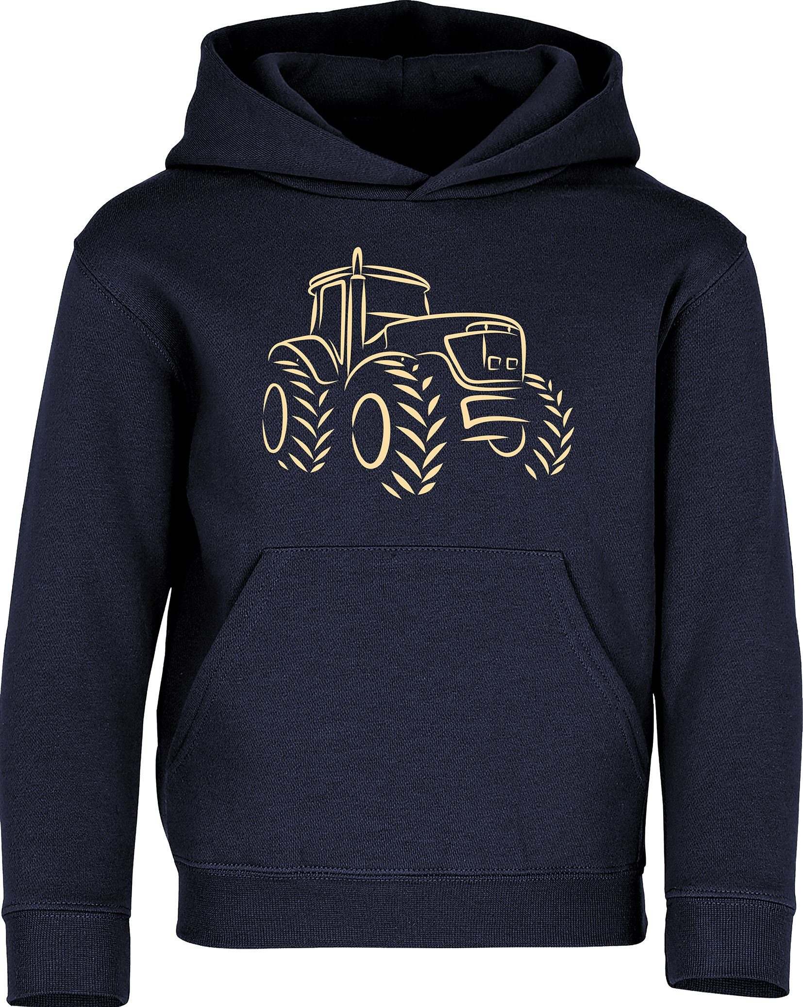 Baddery Kapuzenpullover Kinder Hoodie: "Traktor" - Trecker - Bauernhof Pulli, hochwertiger Siebdruck