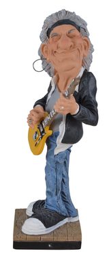 Vogler direct Gmbh Dekofigur Funny Life-Rockstar Keith von der berühmtesten Rockband der Welt, von Hand coloriert, aus Kunststein, LxBxH ca. 8x6x17cm