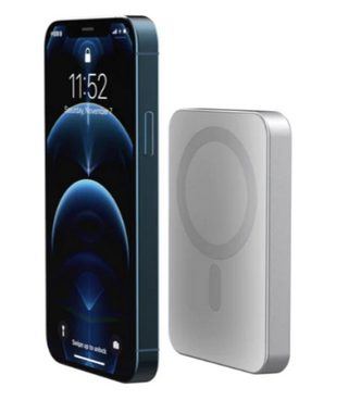 MAGNES Magnetic 15W Wireless Charger Powerbank 5000 mAh, Handyhalterung und Magnetring für iPhone X-15