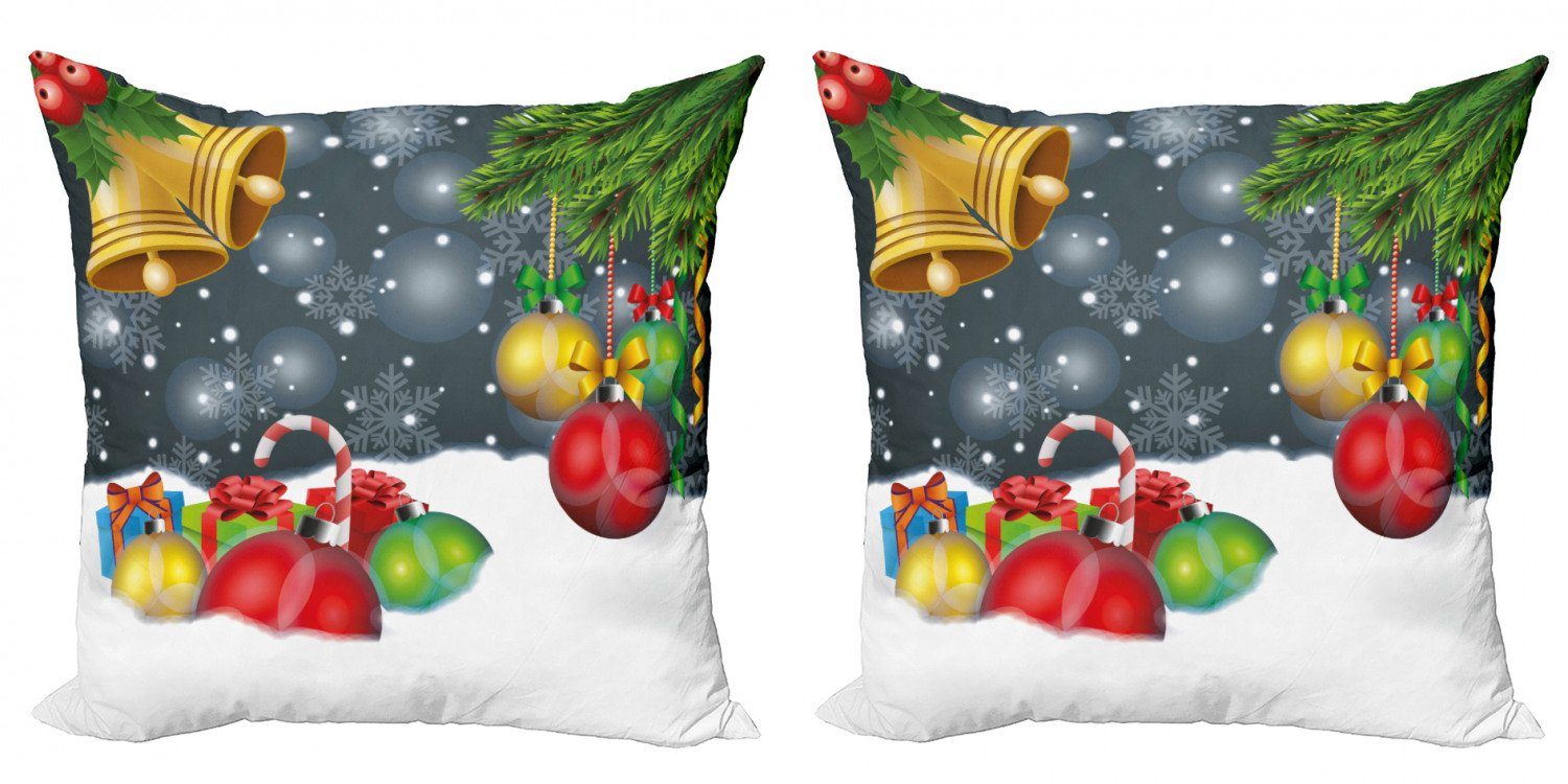 Abakuhaus Stück), Weihnachten Modern and Kissenbezüge Doppelseitiger Accent (2 Digitaldruck, Balls Noel Bell Vivid