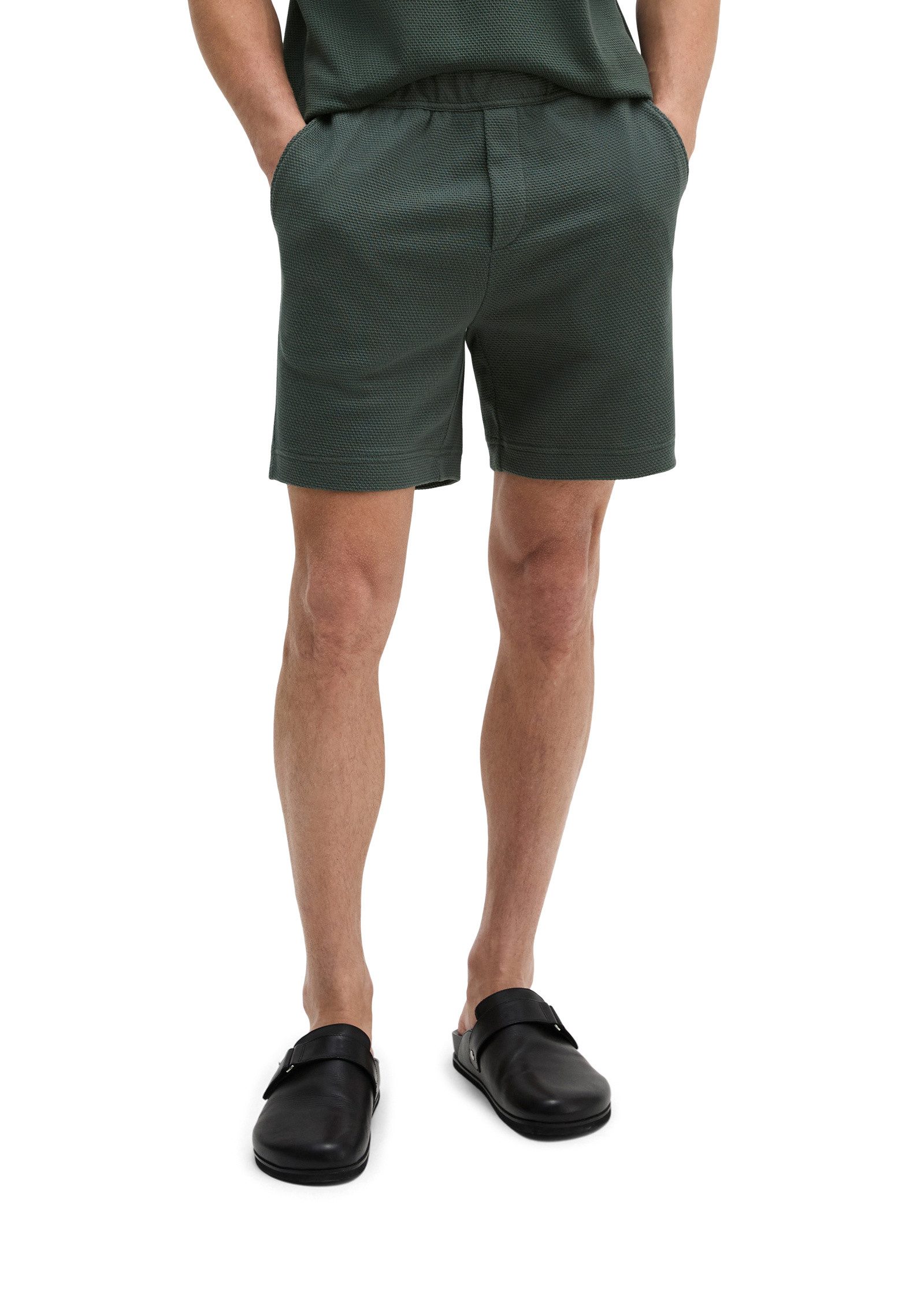 Marc O'Polo Shorts mit feiner Waffel-Struktur