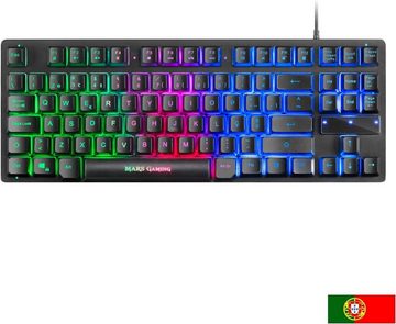 MARSGAMING RGB Hintergrundbeleuchtung Tastatur- und Maus-Set, RGB-Flow, 6 Gaming-Tasten mit hochwertigen und präzisen mechanischen
