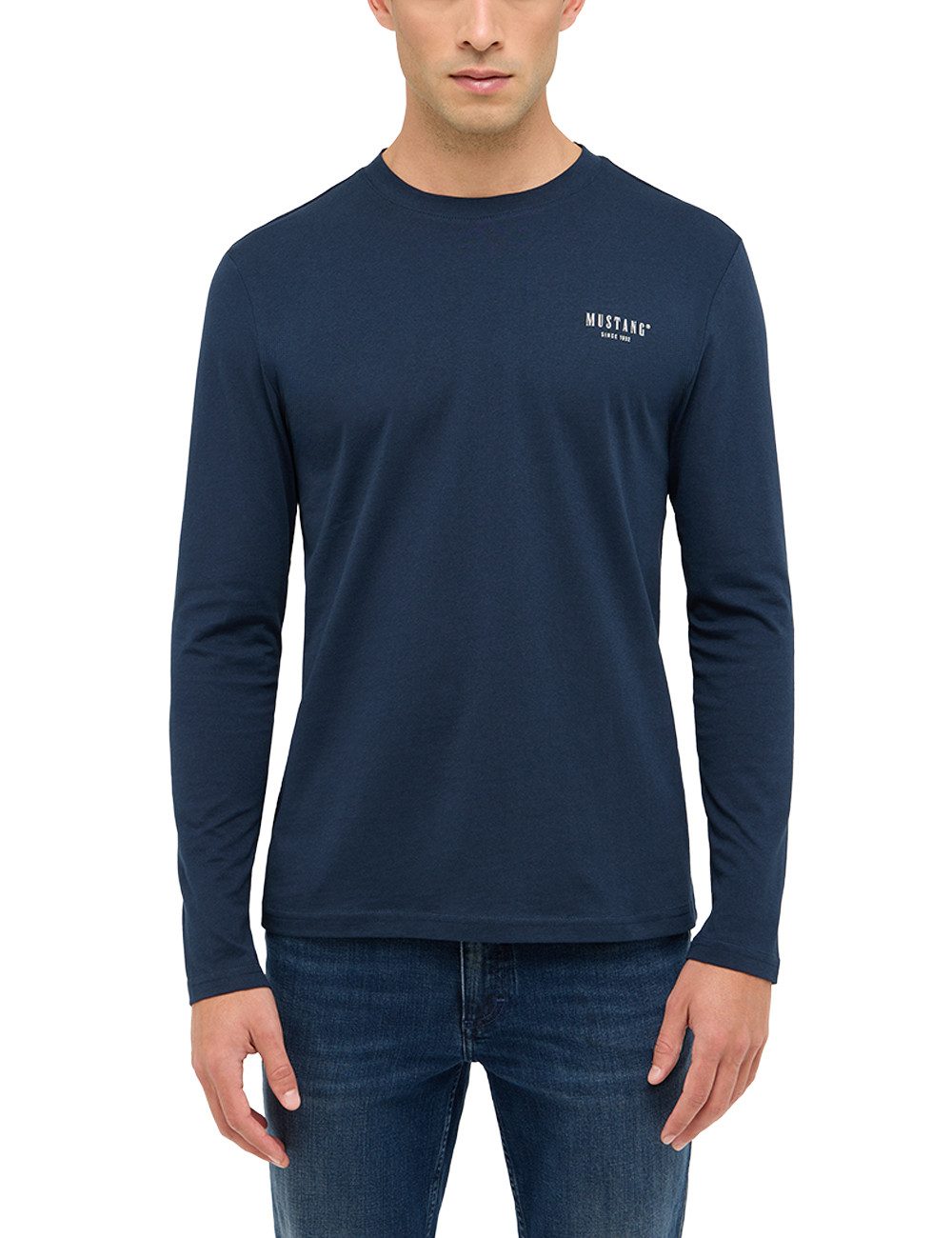 MUSTANG Langarmshirt Herren Style Asheville günstig online kaufen