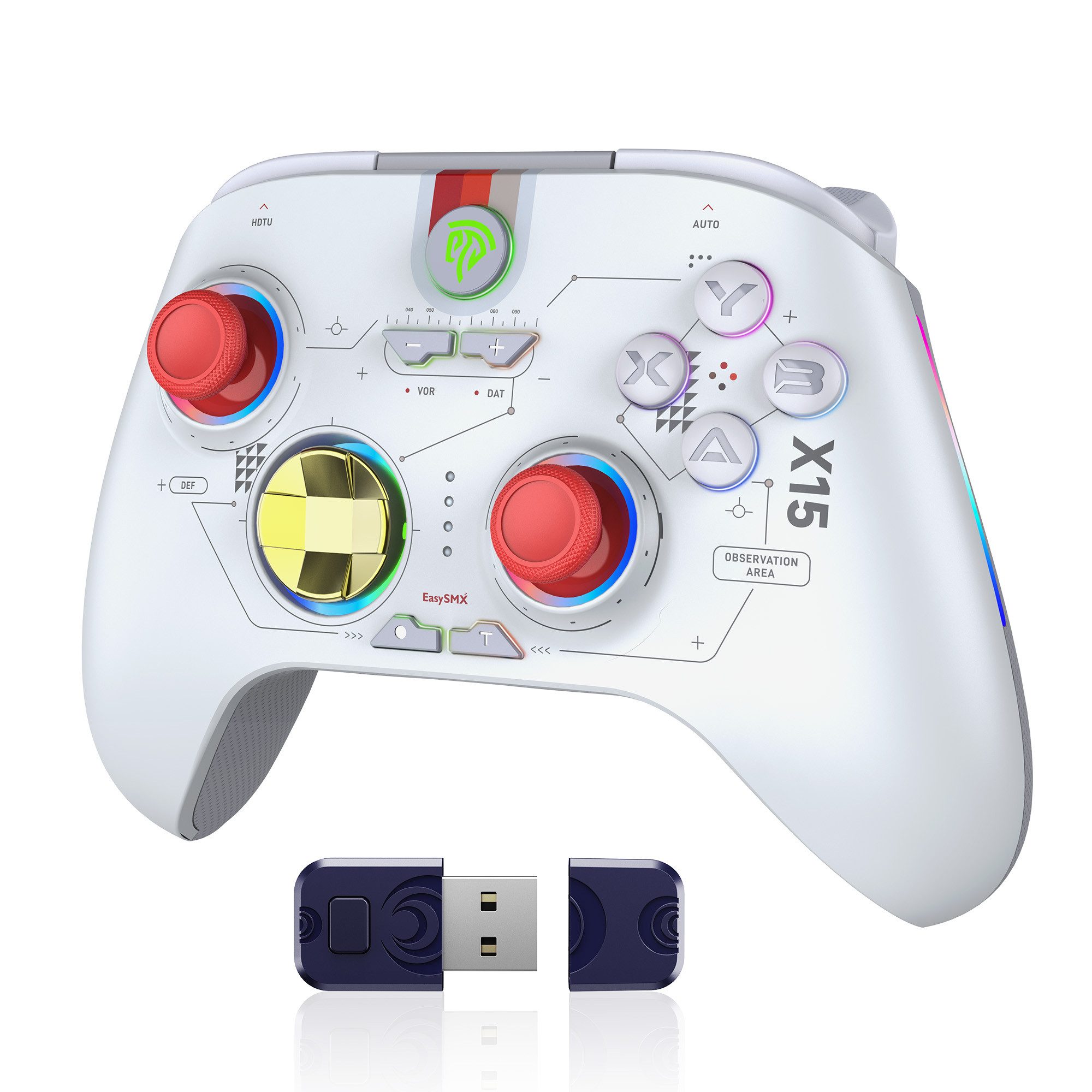PC Wireless Controller Gaming-Controller Akku bis zu 20 Stunden PlayStation-Controller