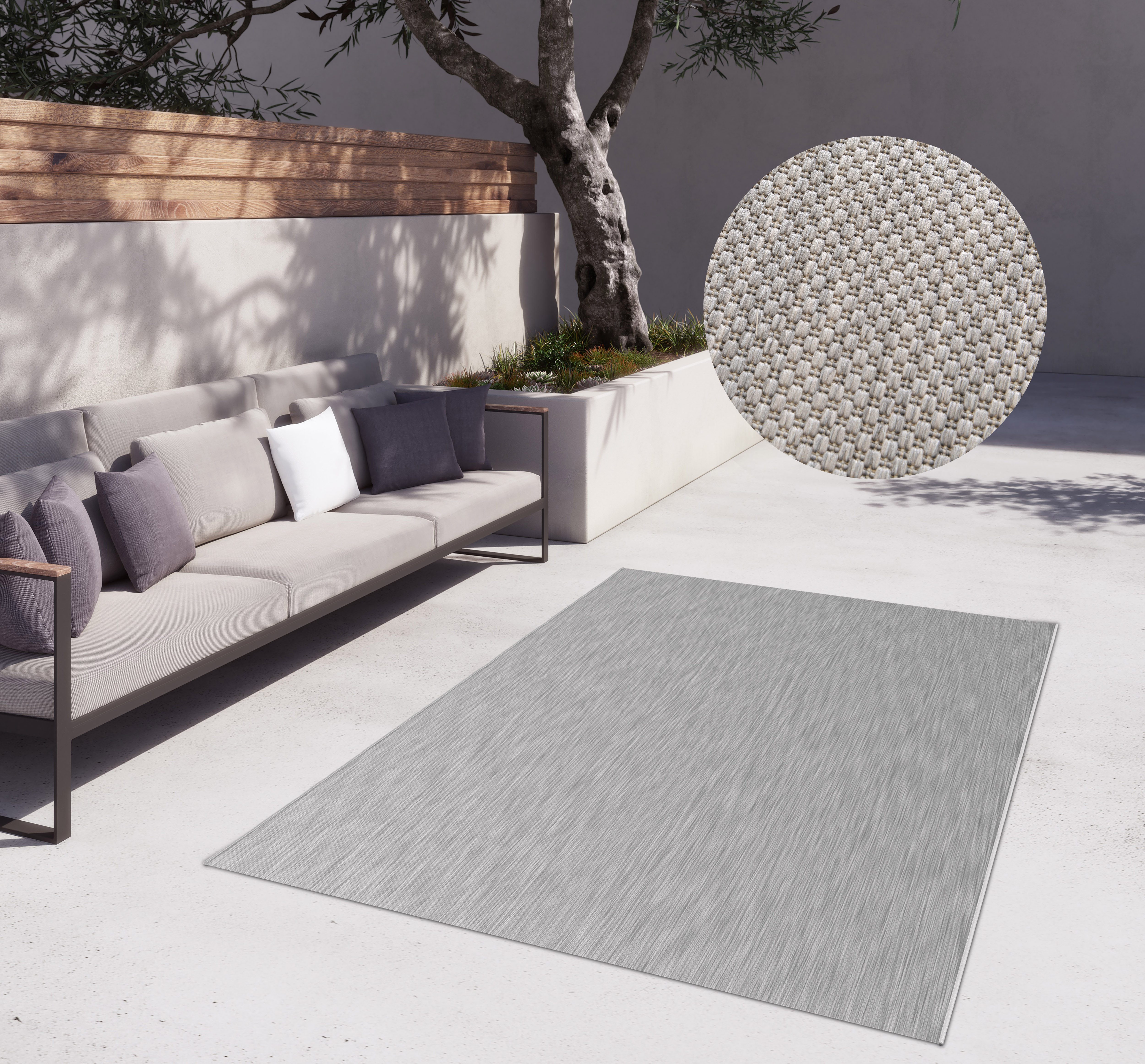 my home Teppich Florida, Made in Belgium, rechteckig, Höhe: 7 mm, Outdoor, günstig online kaufen