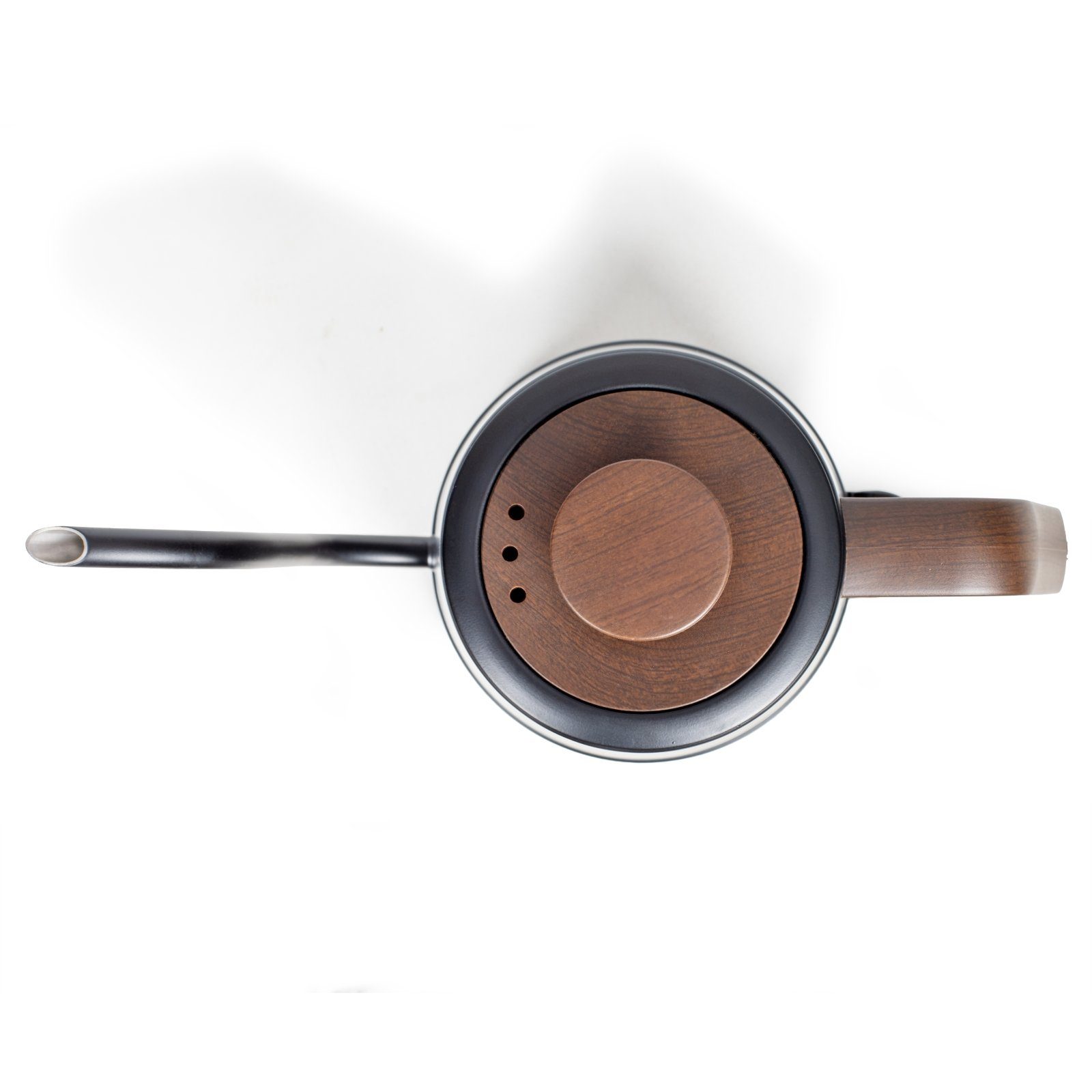 LIVOO Wasserkocher Wasserkocher Edelstahl 1,2 Liter Schwanenhals 1000 Watt schwarz DOD206