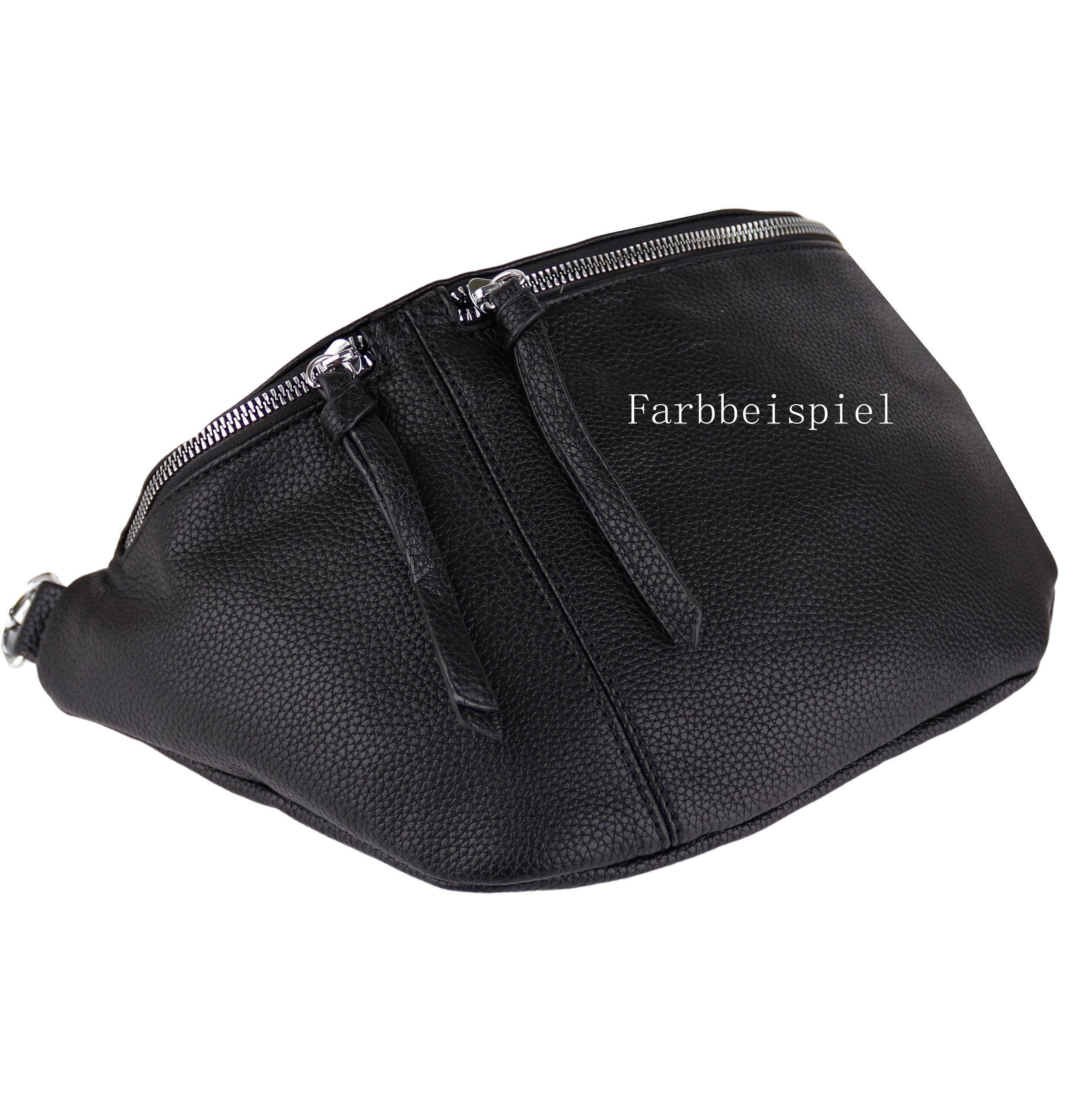 MIRROSI Bauchtasche Damen Taschen, Umhängetasche, Brusttasche, 35x19x11cm XL Veganes Leder (Schultertasche für jeden Anlass, (dazu 1x Schlüsselband und 1x Münzenbeutel), Crossbody Bag, Bohemian gemusterten & verstellbaren Schulterriemen