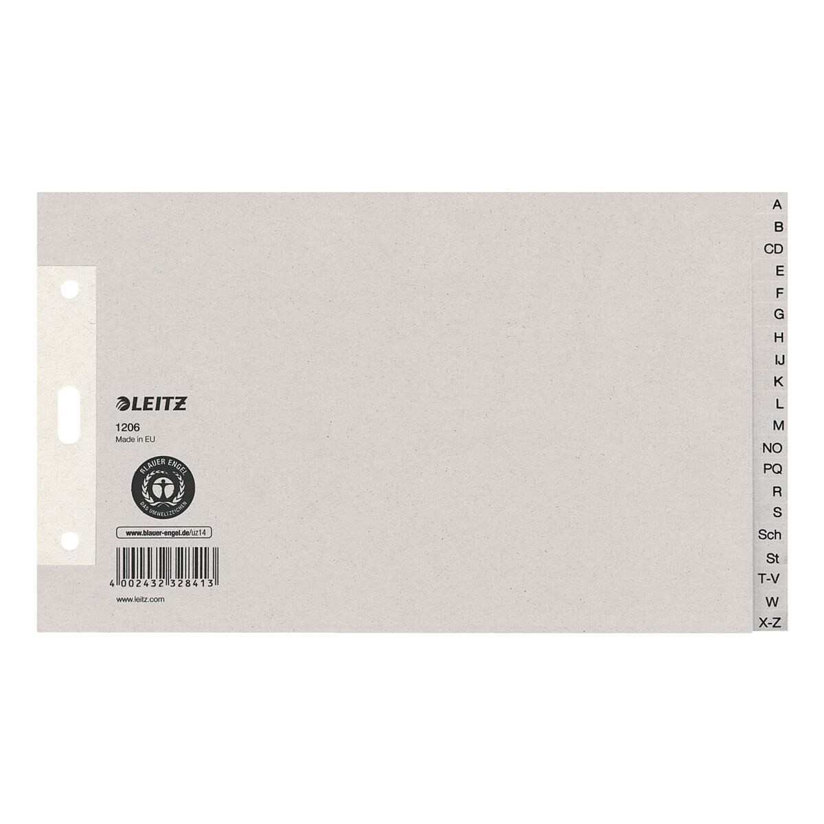 LEITZ Aktenordner Register A-Z, A5 quer, überbreit, 20-tlg., mit 3-fach Lochung