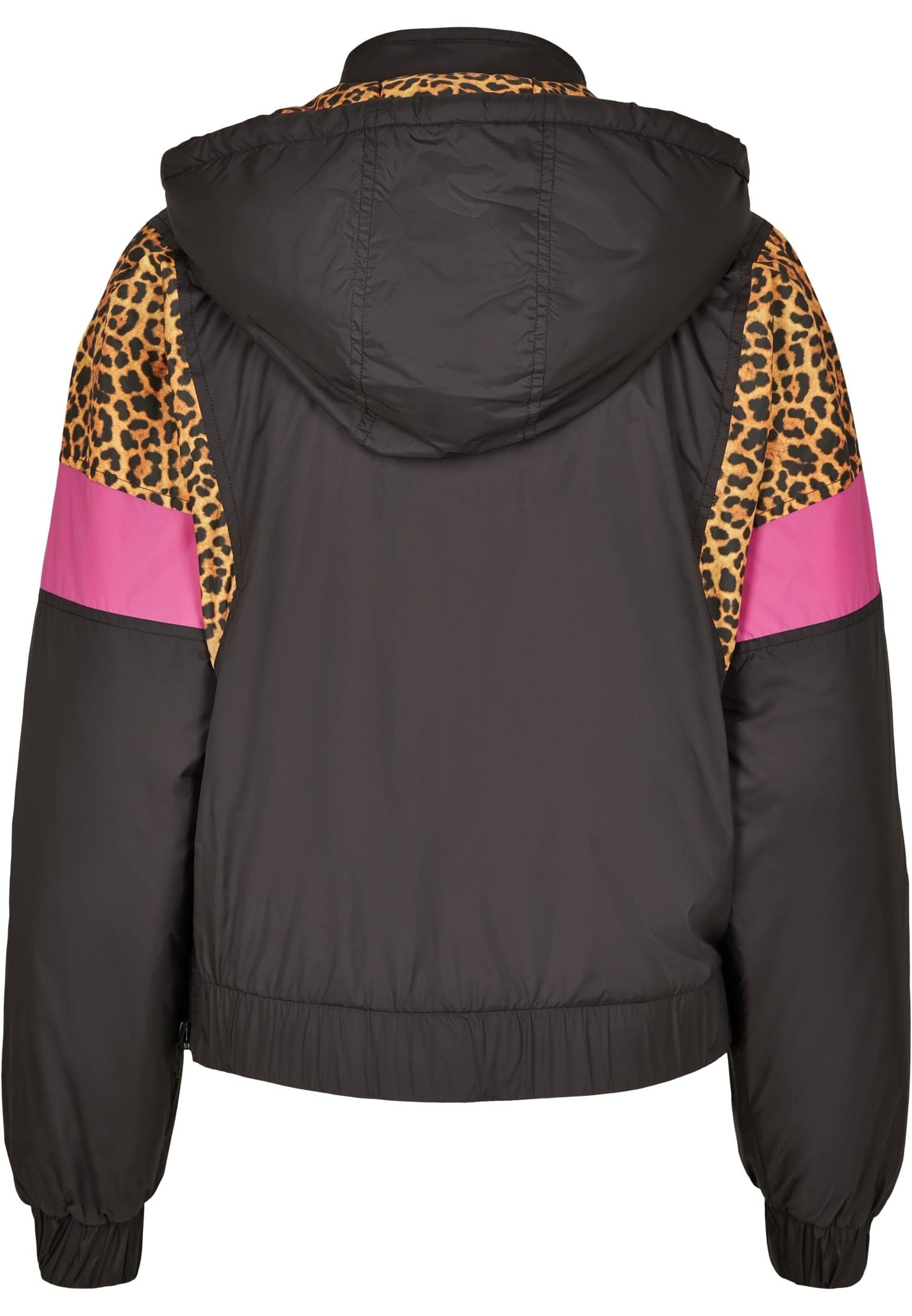black/leo CLASSICS (1-St) Jacket Pull Outdoorjacke Mixed URBAN Ladies Damen Over AOP