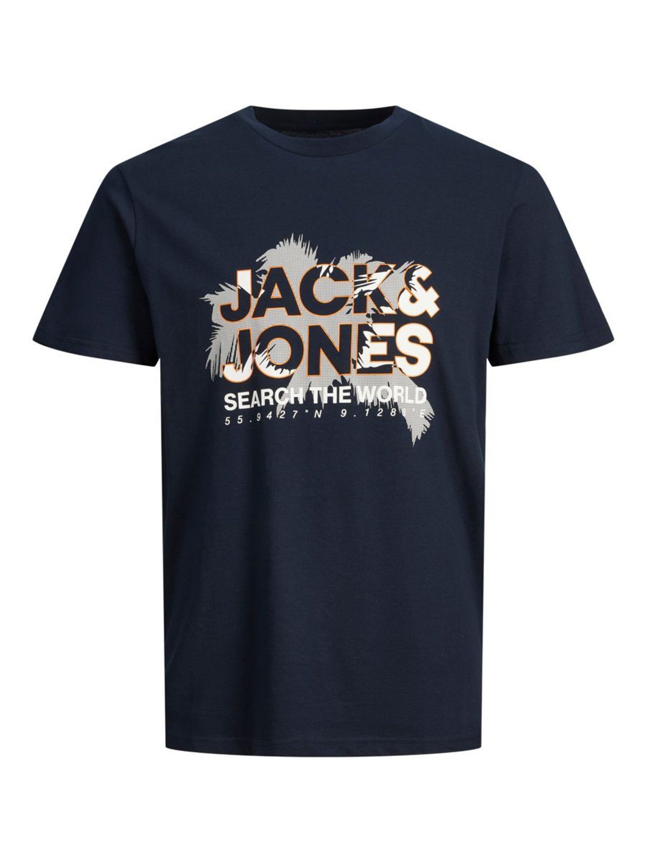 Jack & Jones T-Shirt Marina (1-tlg) Navy Blazer