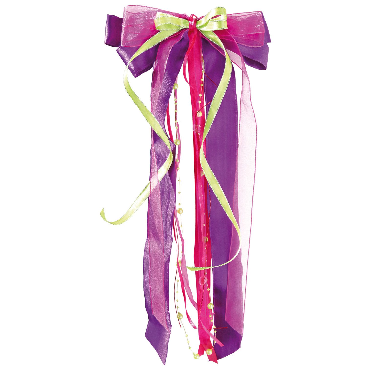 Nestler Schultüte Nestler Schultütenschleifen lila/pink/hellgrün 23x50cm