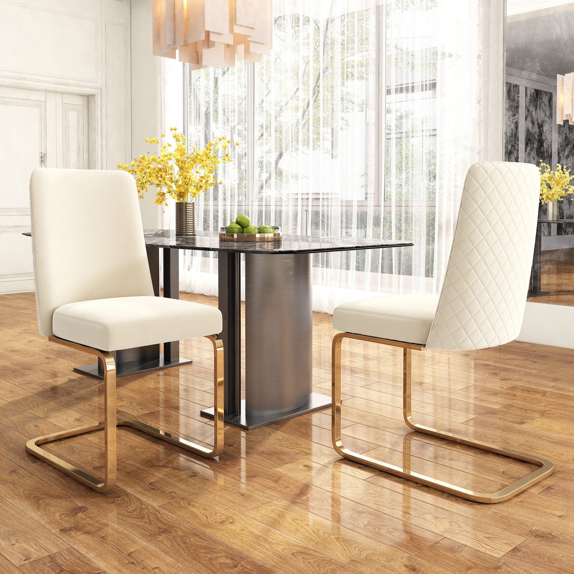 Ulife Esszimmerstuhl Polsterstuhl, Schwingstühle, Lounge-Sessel, mit günstig online kaufen