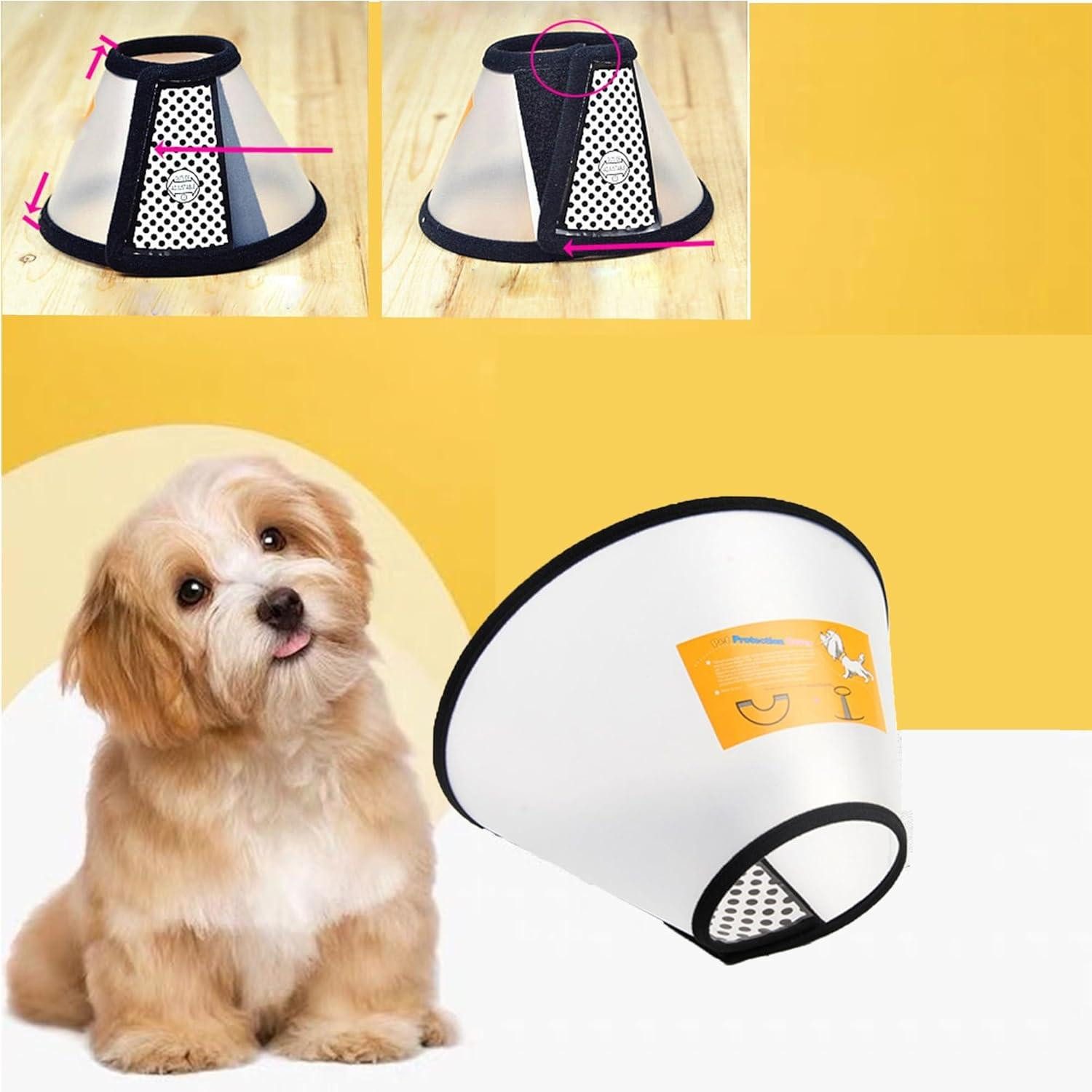 Thumbnail - JIAMIAN Schutzkragen Hundekegel Halsband Verstellbar Anti-Bite Leck Schutzkragen Großer