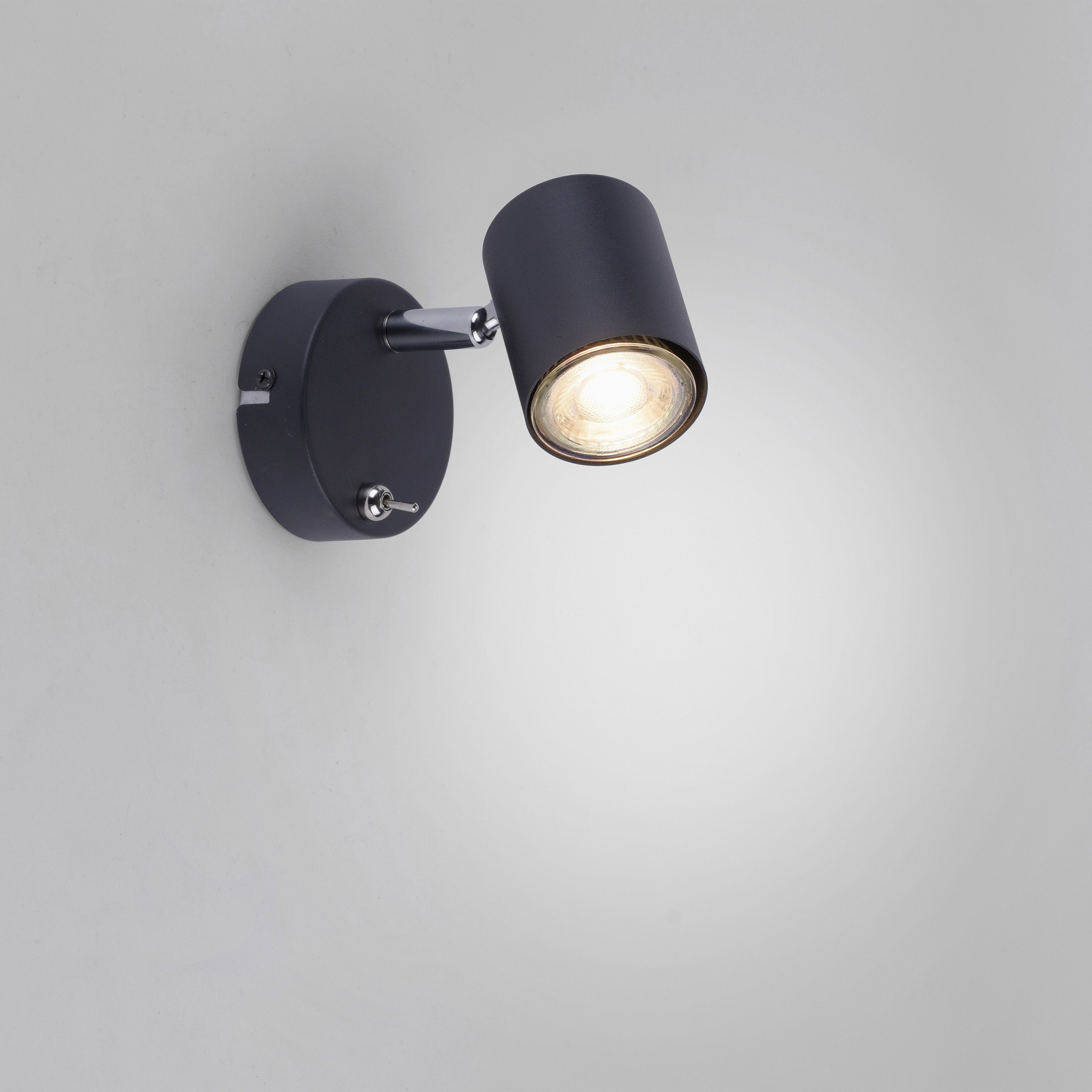 LED schwenkbarer anthrazit wechselbar, dreh- Wandspot Spot, home LED Wandleuchte Wandstrahler Wandlampe, Warmweiß, und Leuchtmittel Maci, my