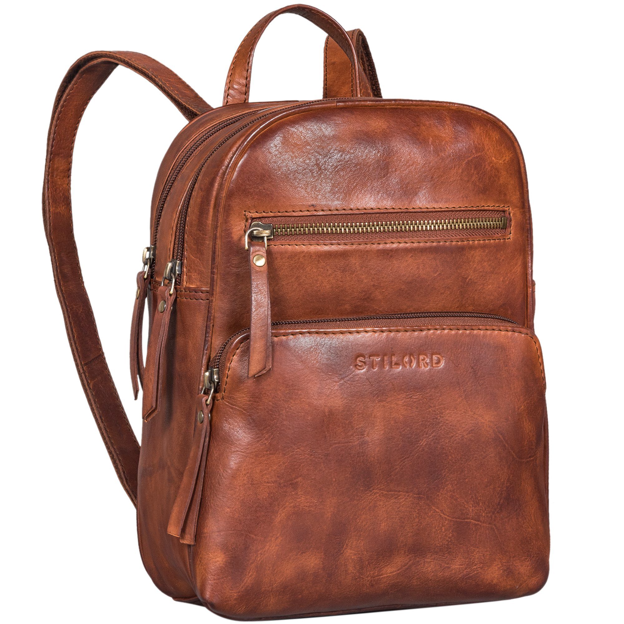 STILORD Cityrucksack "Fabienne" Kleiner Vintage Damen Rucksack Echtleder mi günstig online kaufen