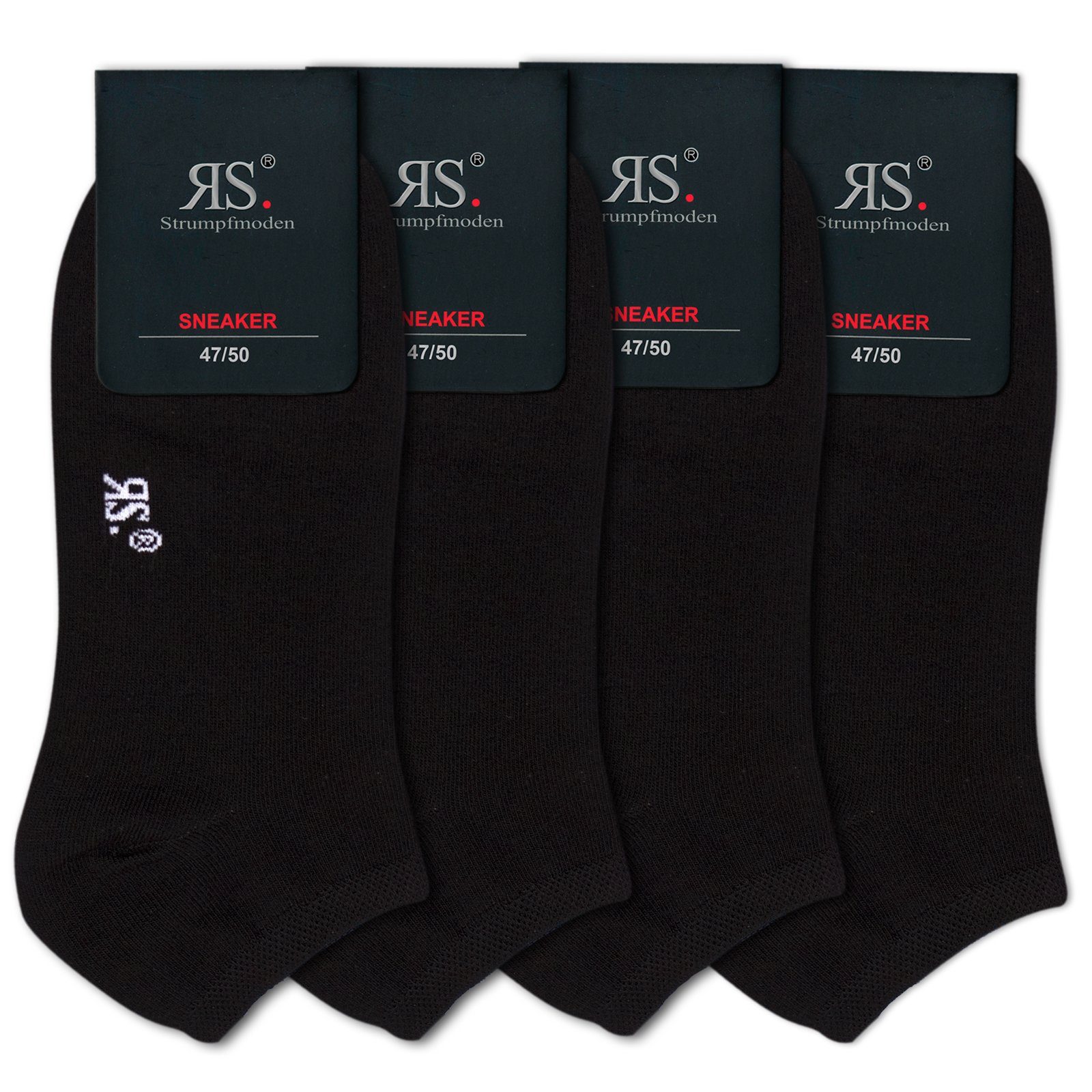 Komfortbund mit Sneakersocken Die (Bund, Sockenbude schwarz) XXL BLACK 4-Paar,