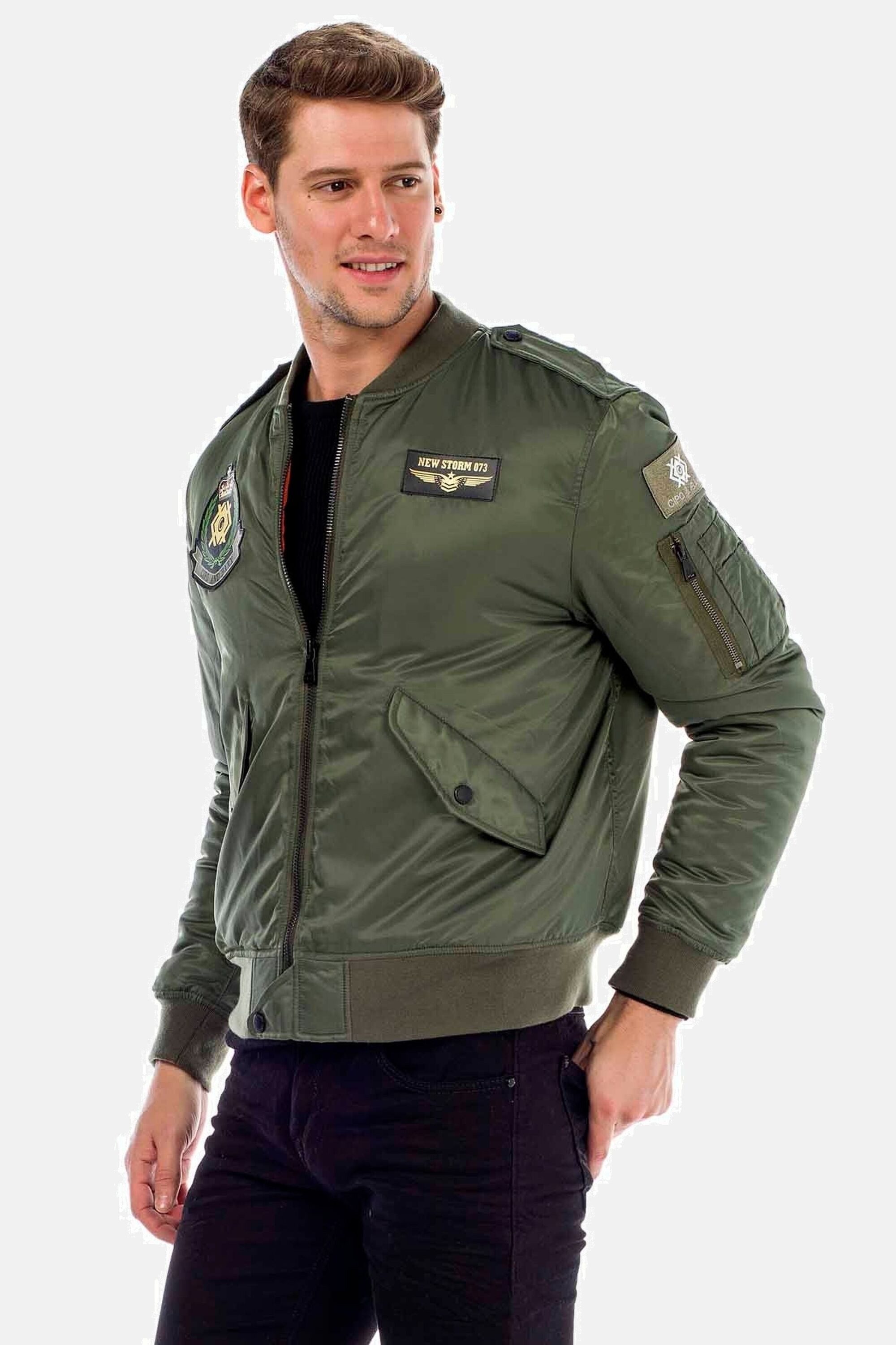 Cipo & Baxx Bomberjacke Jacke in Regular-Fit, CM-133