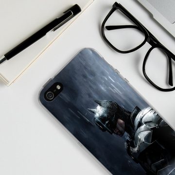 DeinDesign Handyhülle Batman Superheld Fledermaus Batman Grey, Apple iPhone 5 Silikon Hülle Bumper Case Handy Schutzhülle